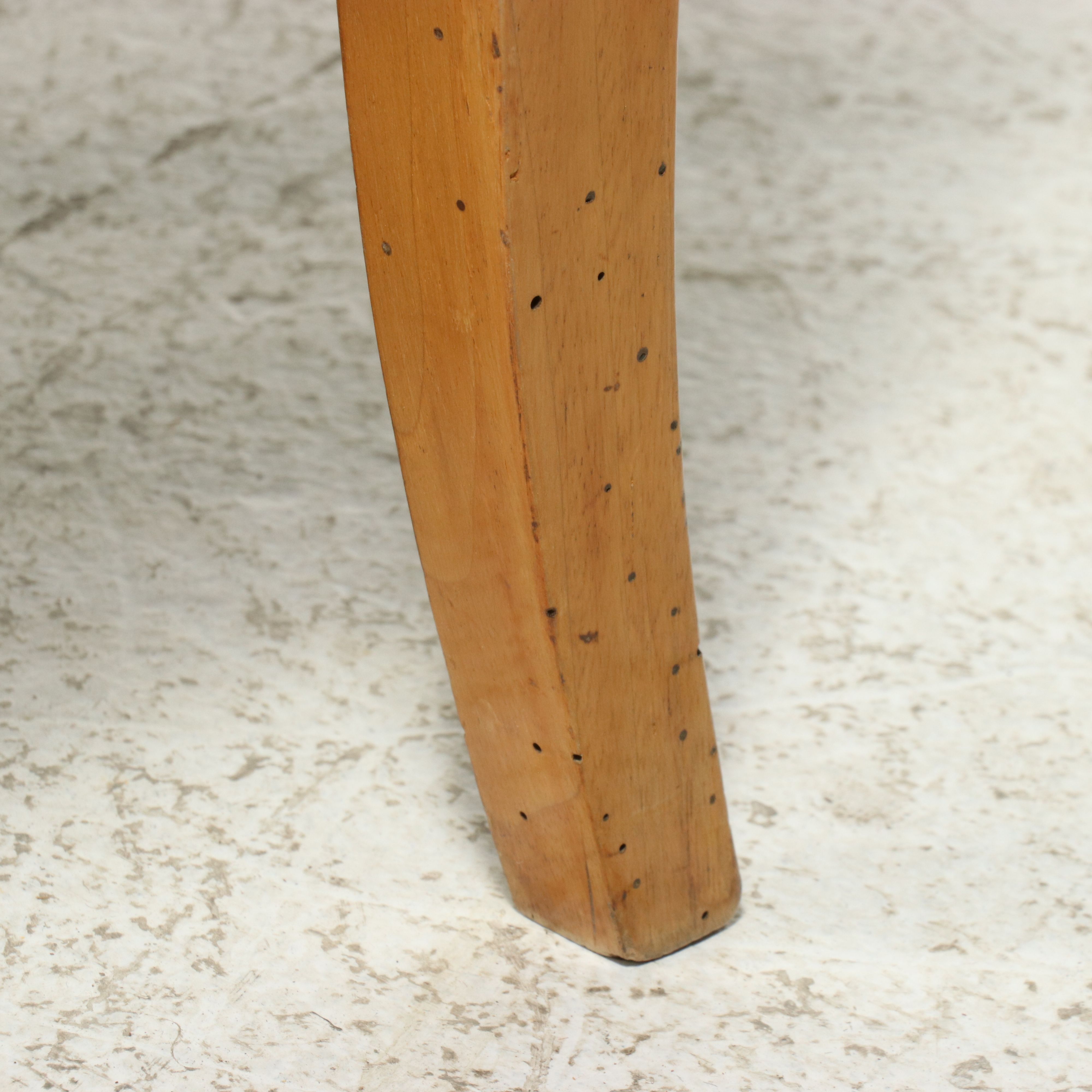 Biedermeier Ebonized Walnut Side Chairs Upholstered in Fortuny,  19th Century