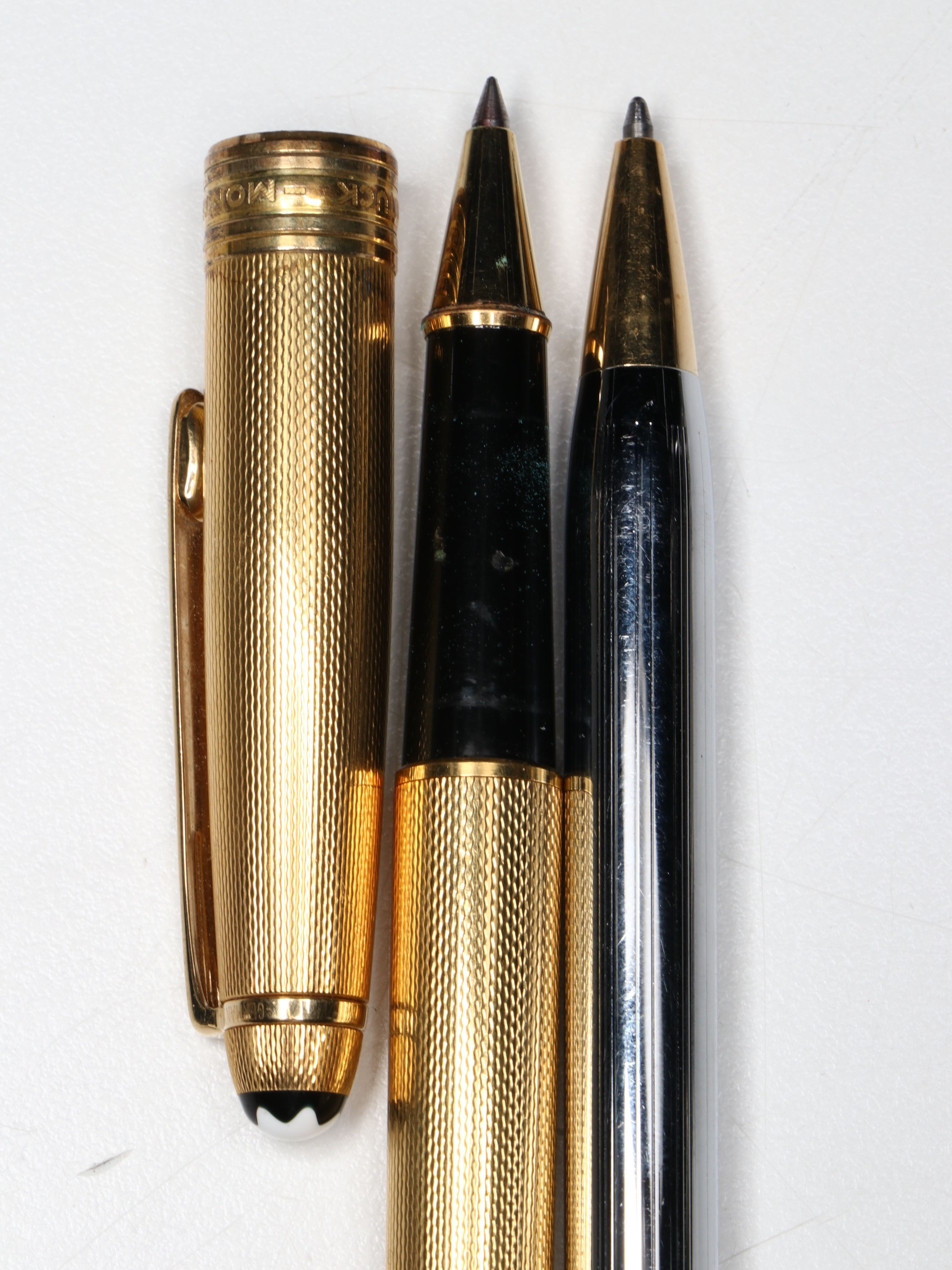 Montblanc "Meisterstück Solitaire" Rollerball Pen with Waterman and Cross Pens