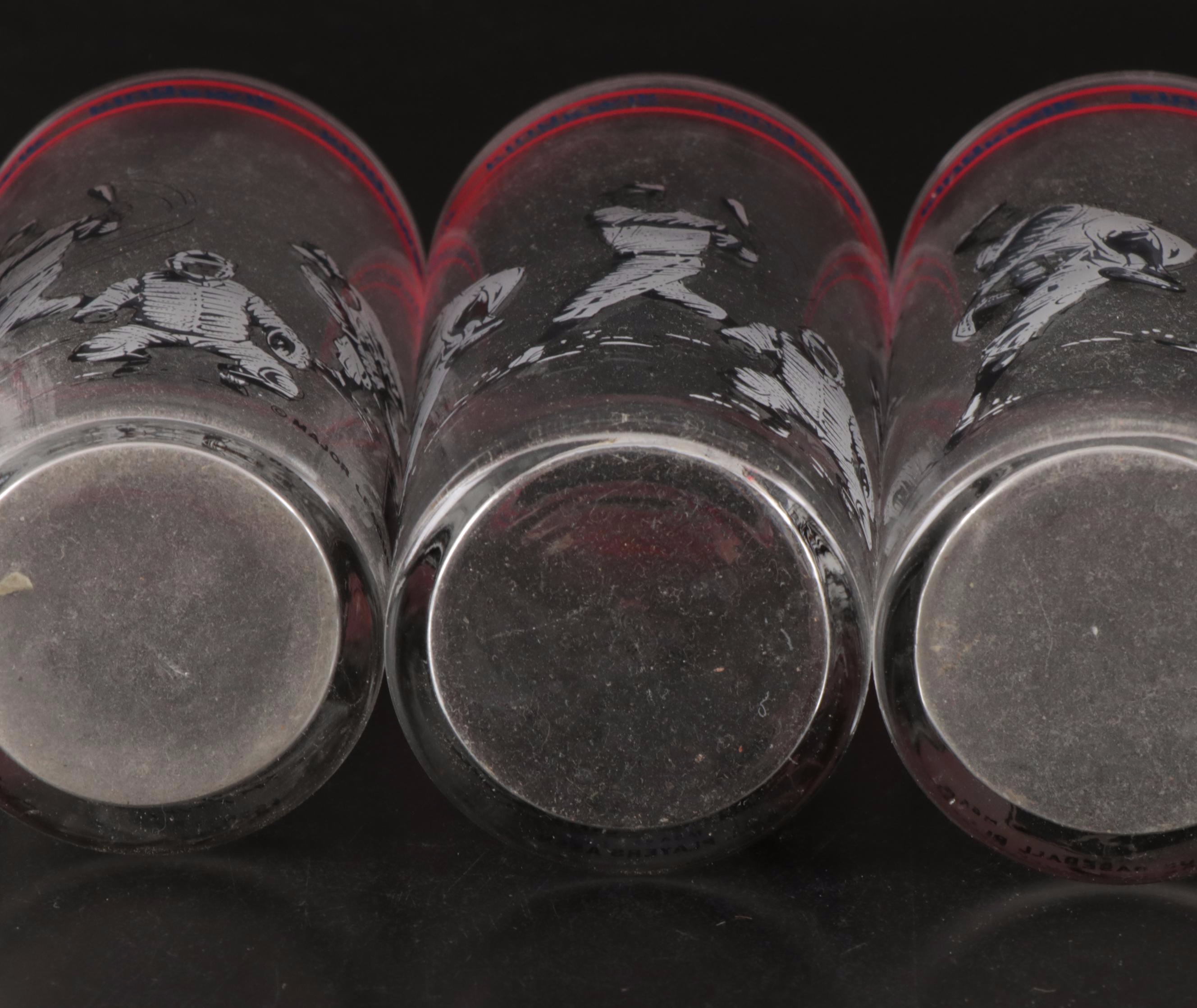 Cincinnati Reds Commemorative Glass Drinkware, 1970s