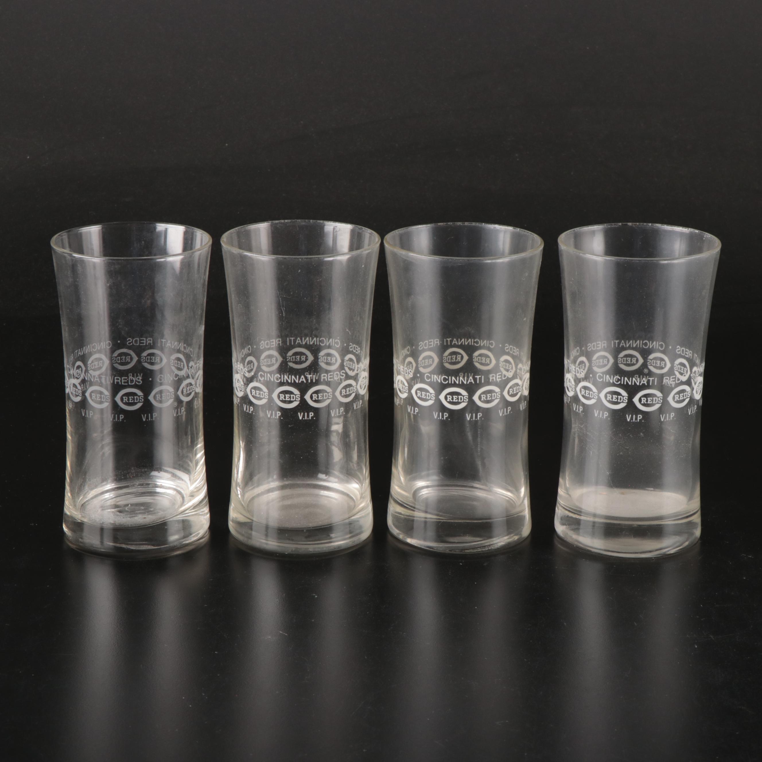 Cincinnati Reds Commemorative Glass Drinkware, 1970s
