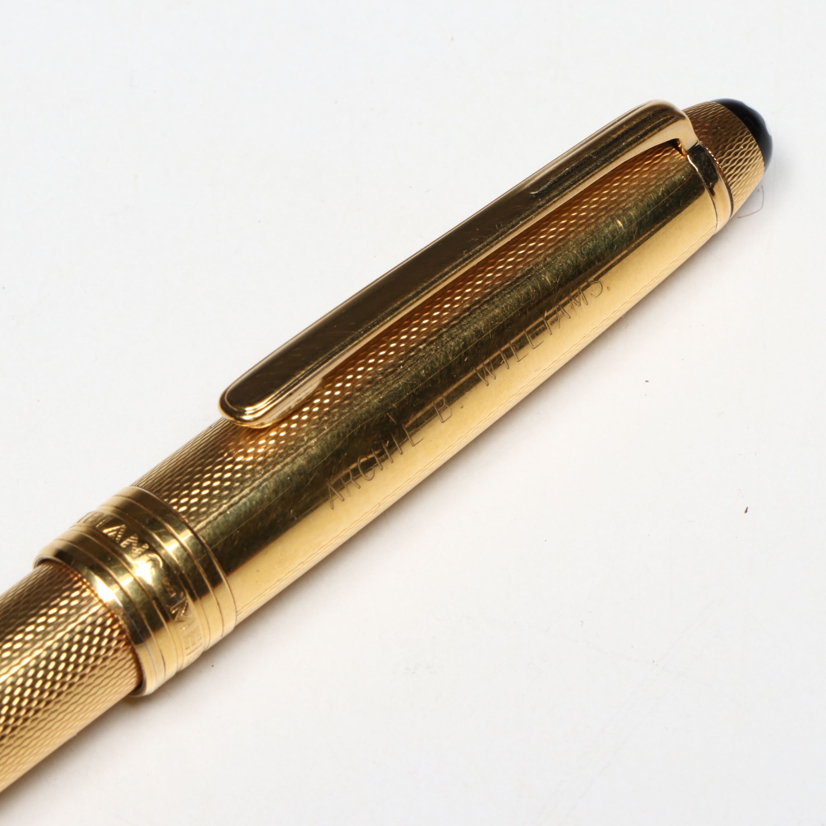 Montblanc Meisterstück "Solitaire" Gold Plate Rollerball Pen