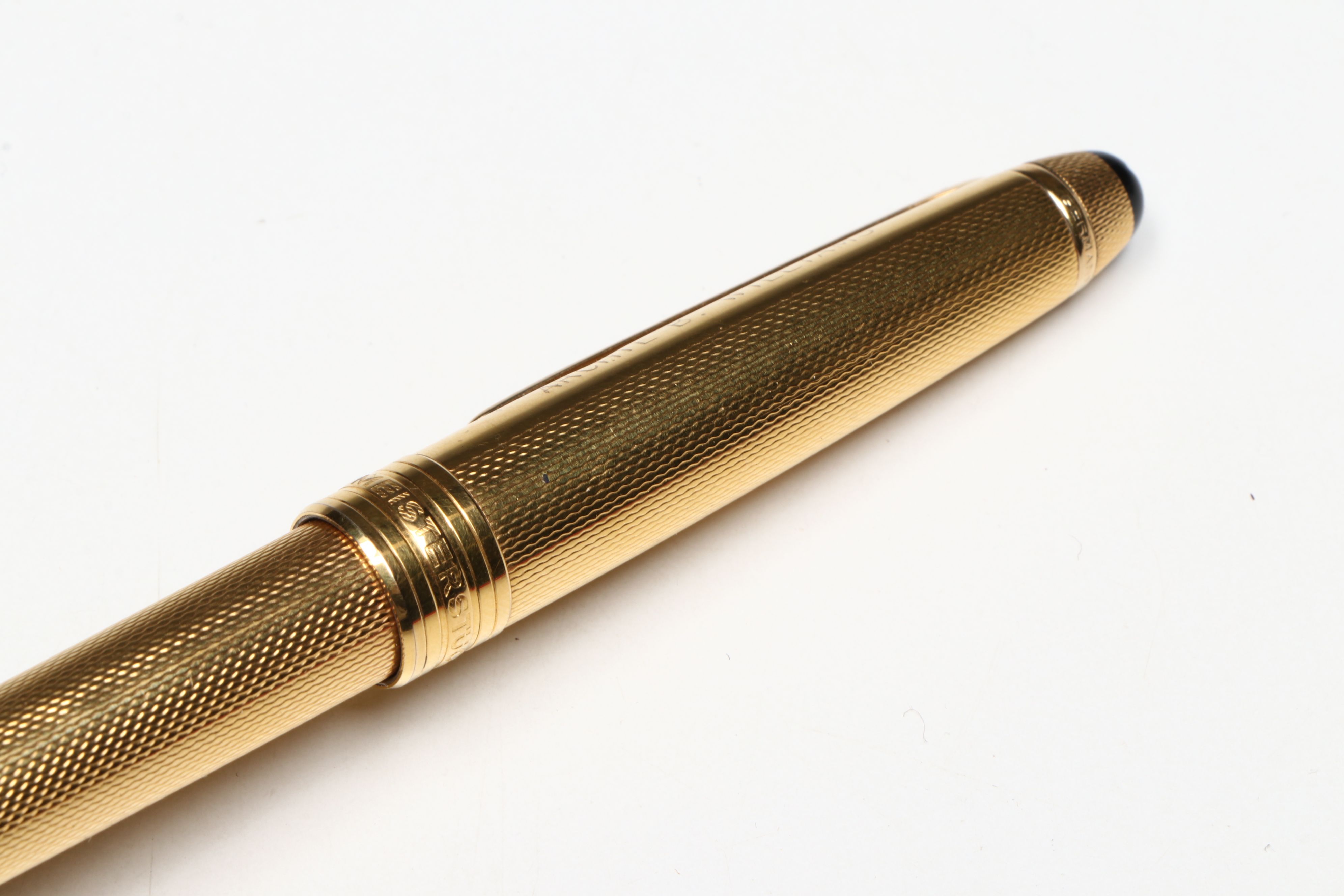 Montblanc Meisterstück "Solitaire" Gold Plate Rollerball Pen