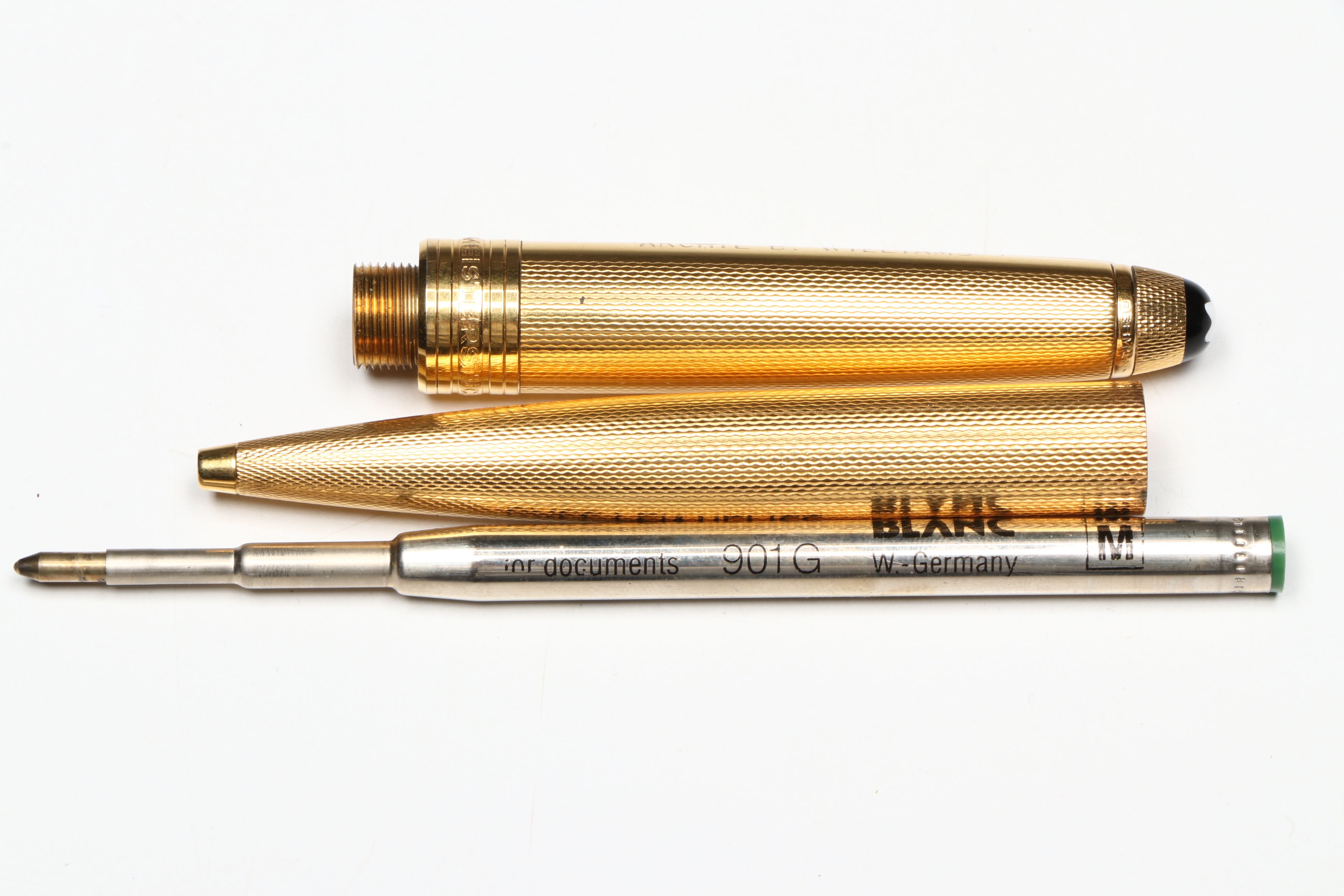 Montblanc Meisterstück "Solitaire" Gold Plate Rollerball Pen