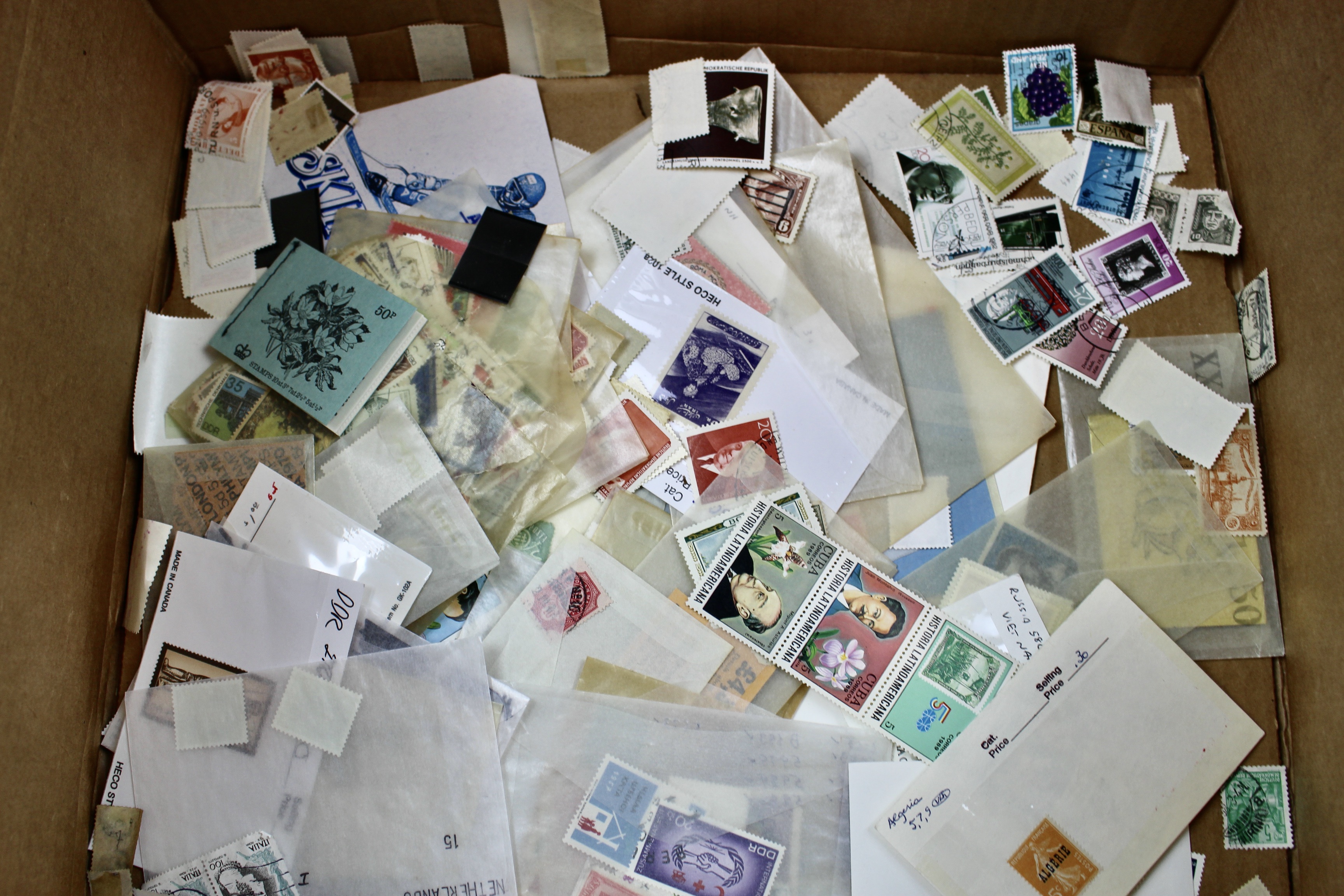 Fourteen Pounds of U.S. and Foreign Postage Stamps