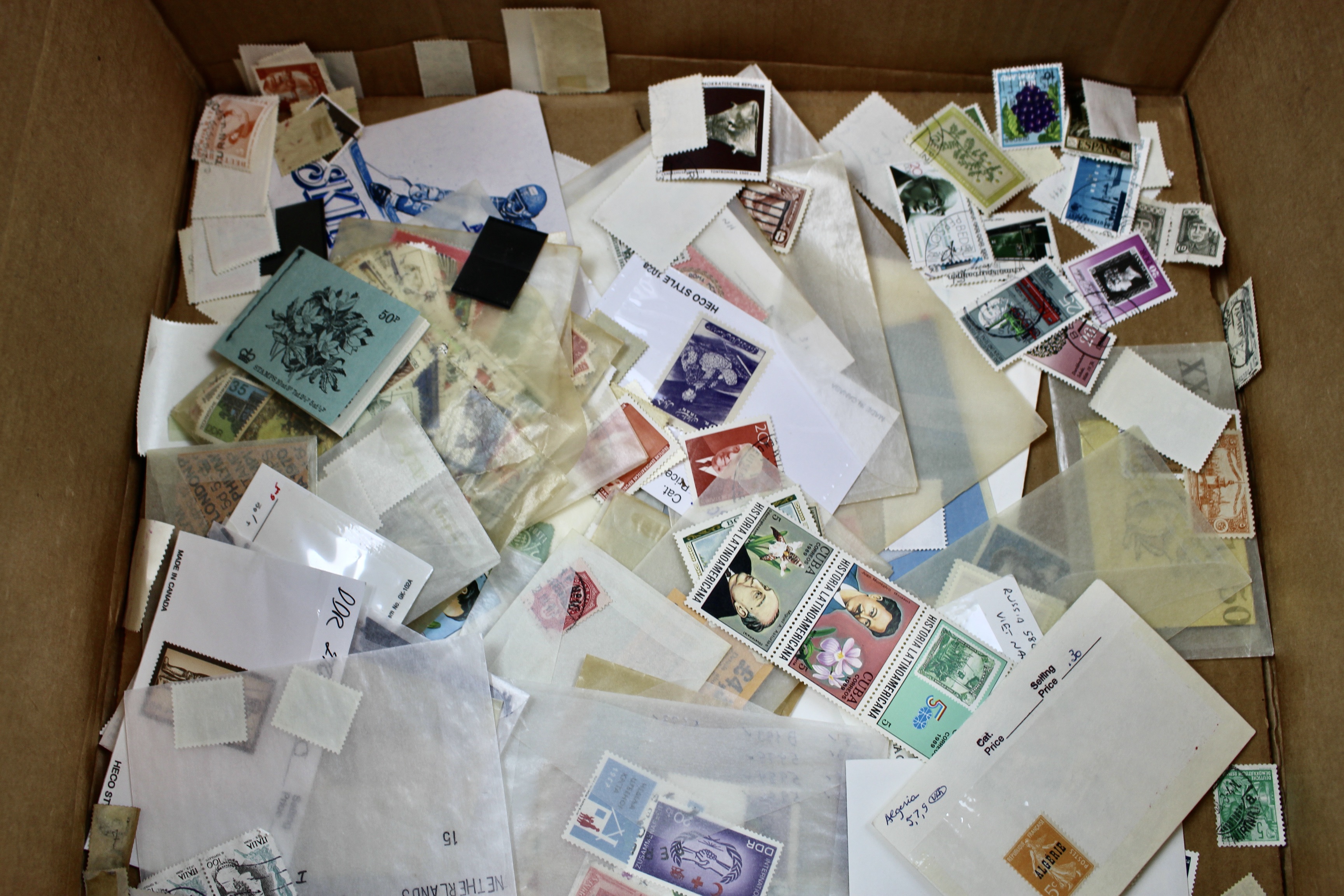 Fourteen Pounds of U.S. and Foreign Postage Stamps