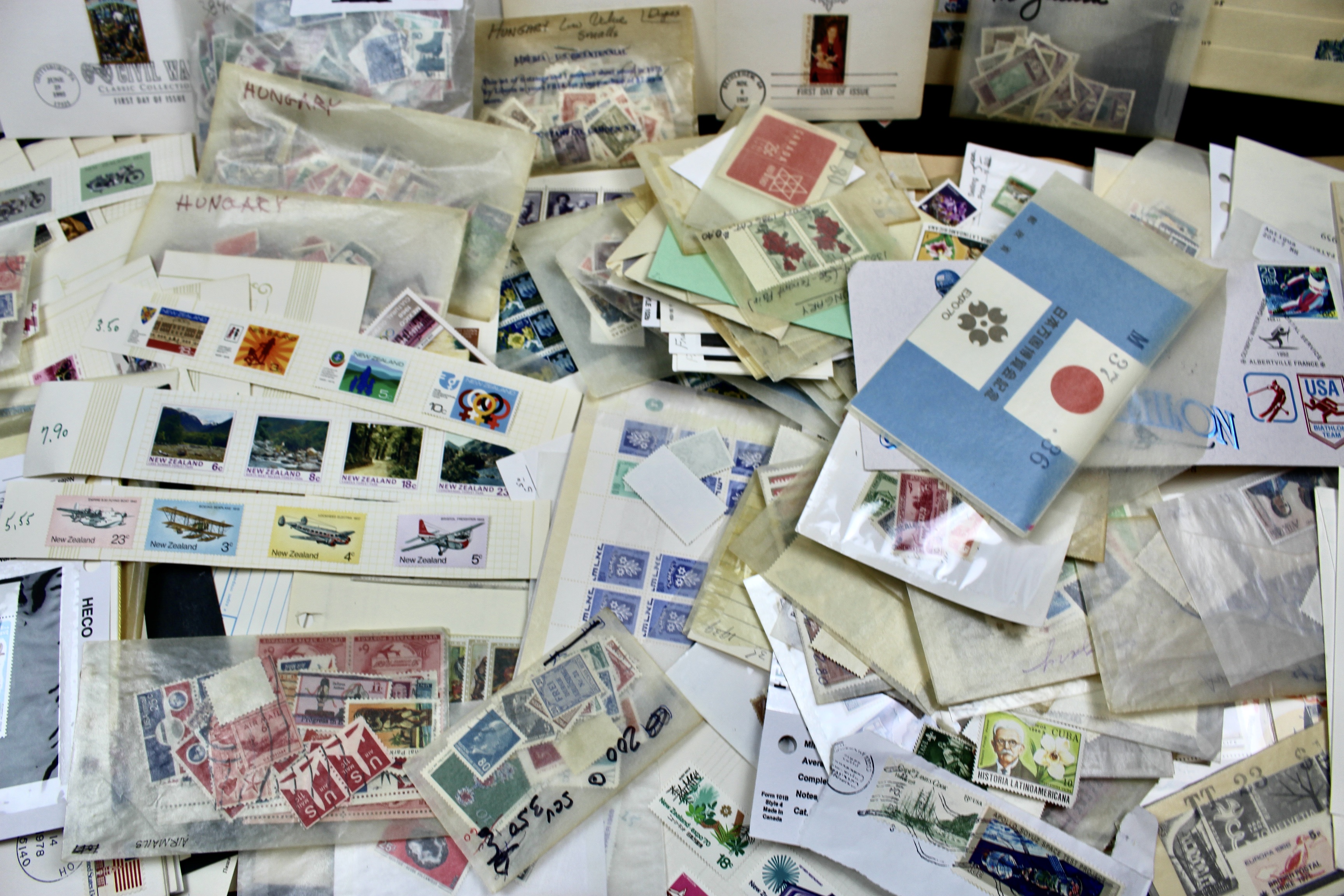Fourteen Pounds of U.S. and Foreign Postage Stamps
