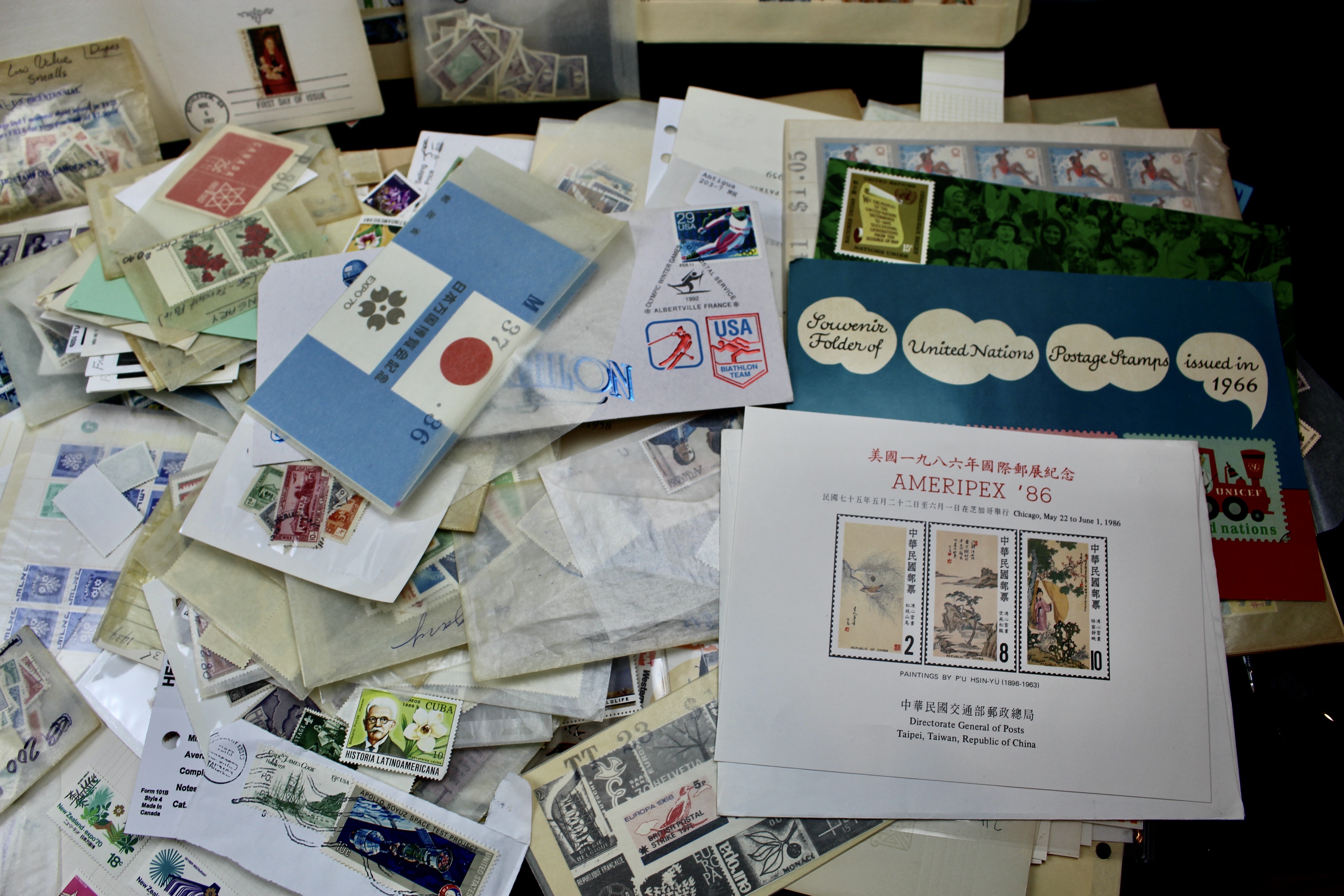 Fourteen Pounds of U.S. and Foreign Postage Stamps