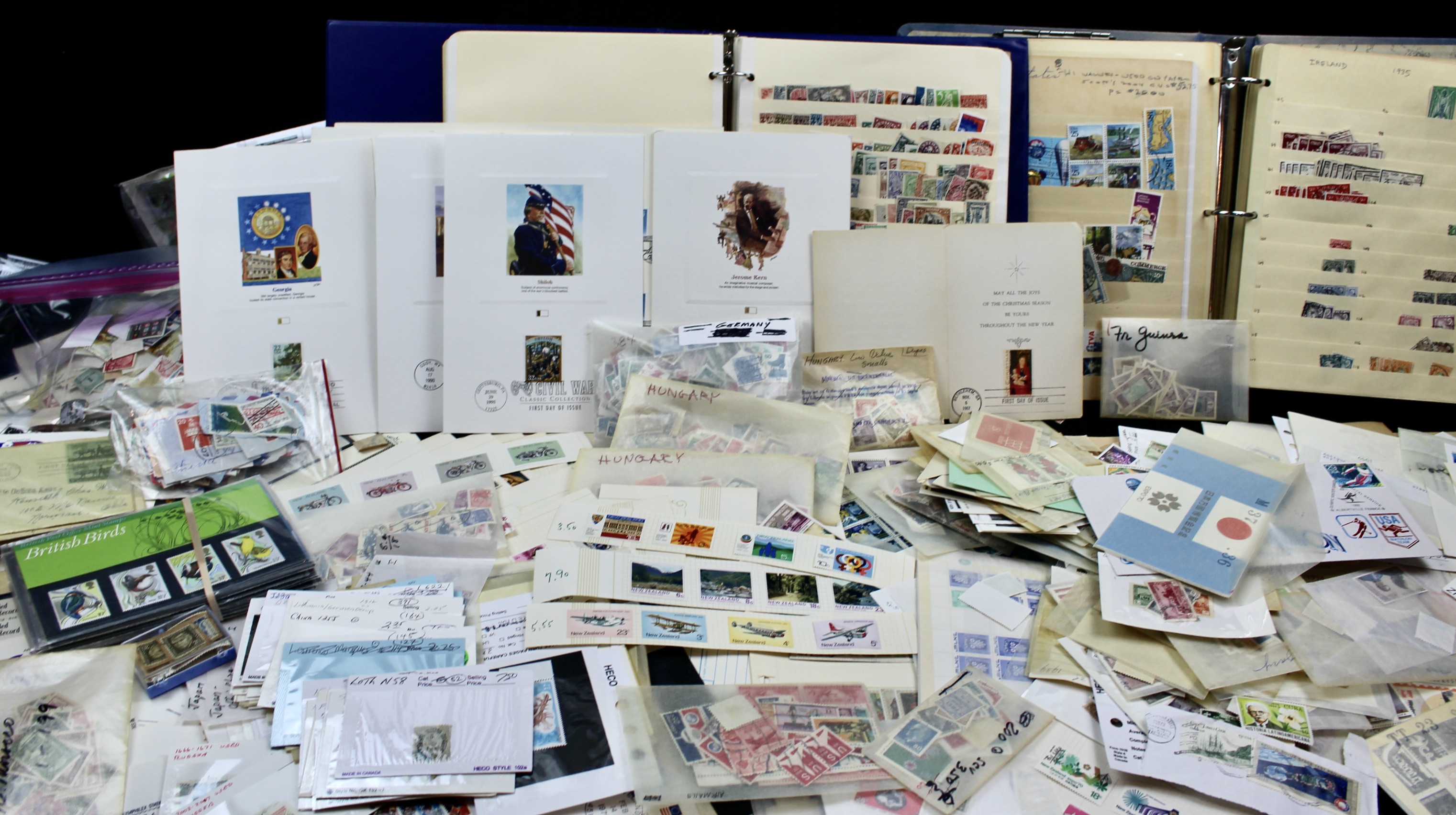 Fourteen Pounds of U.S. and Foreign Postage Stamps