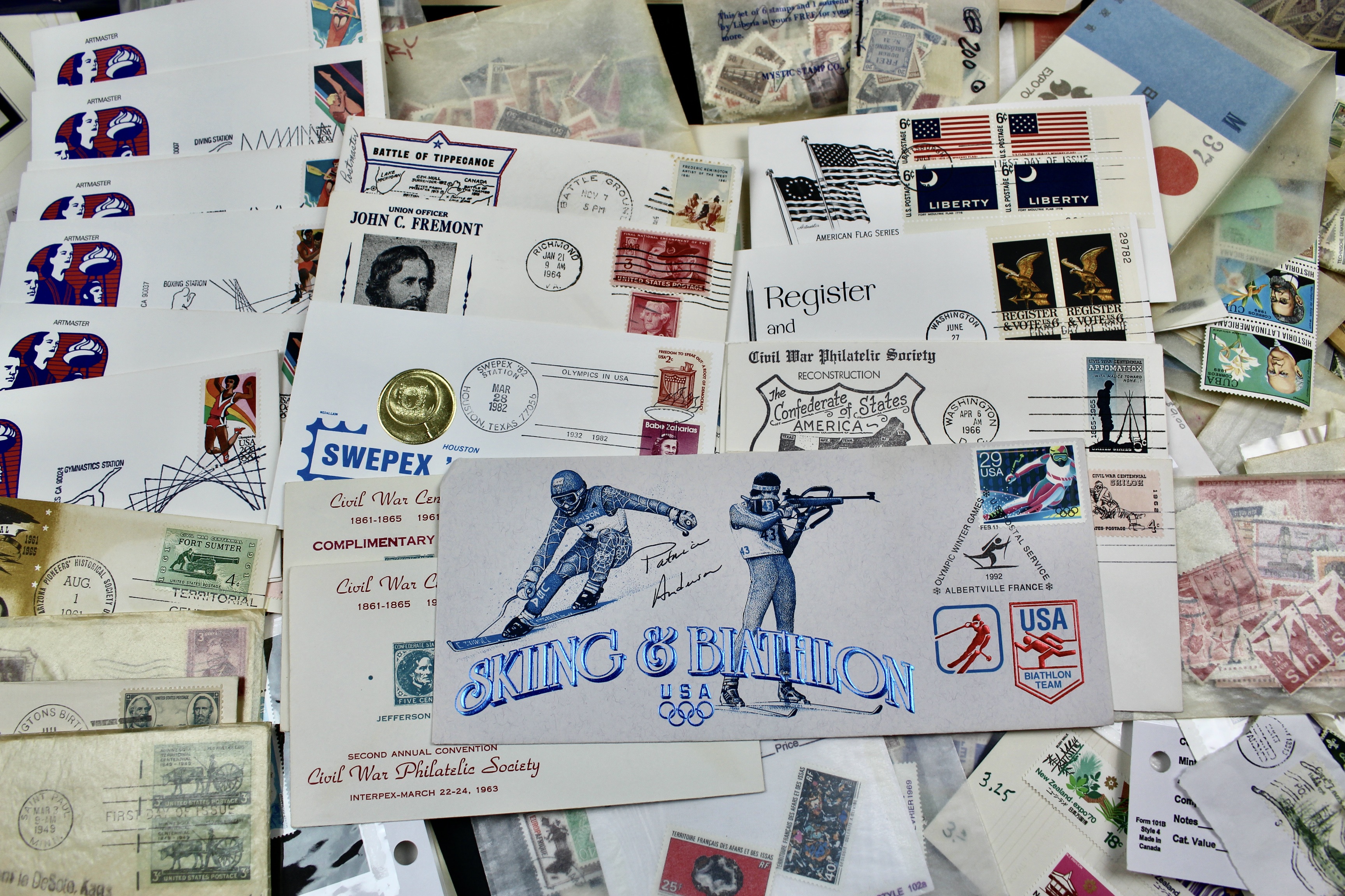 Fourteen Pounds of U.S. and Foreign Postage Stamps