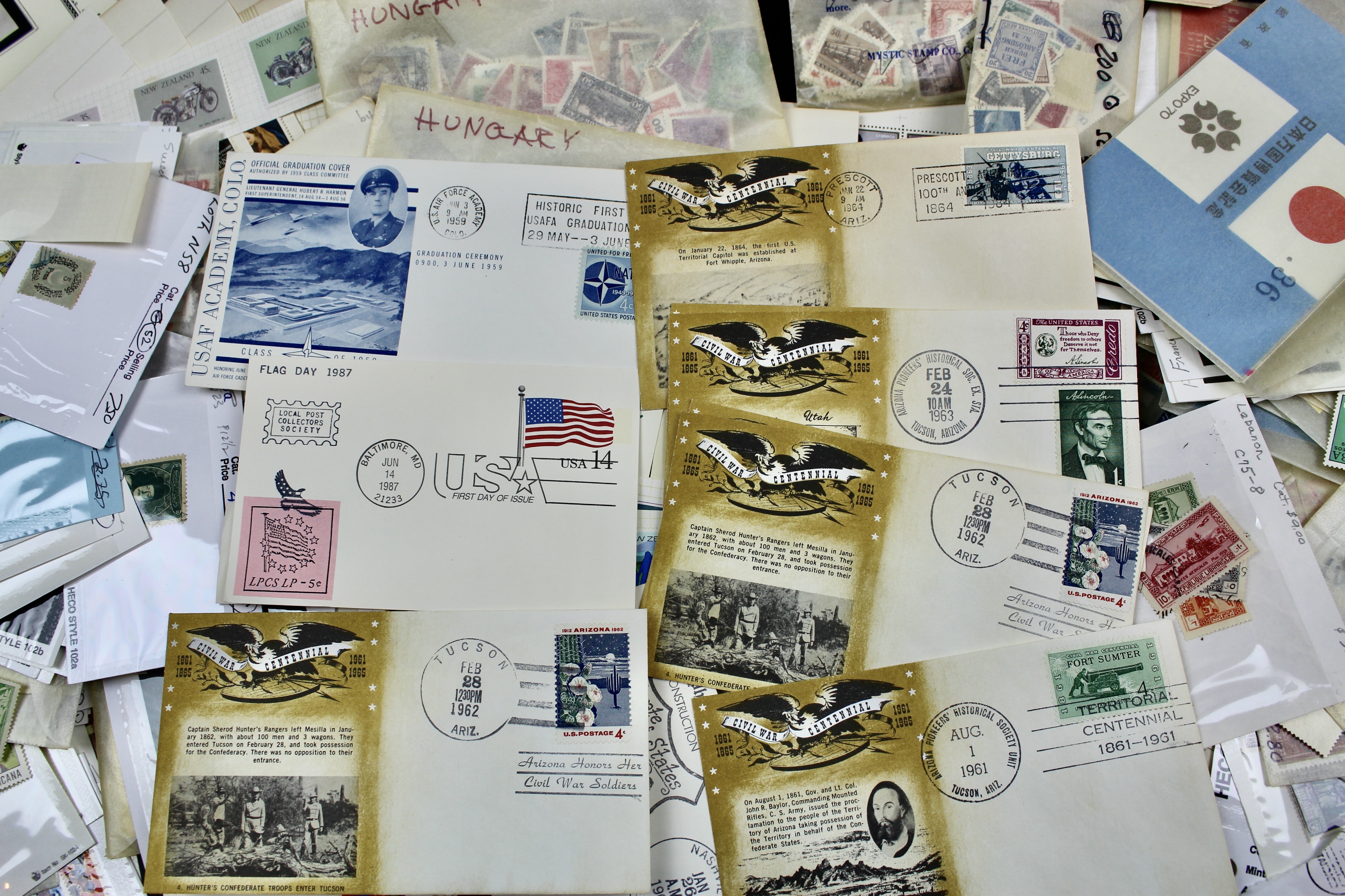 Fourteen Pounds of U.S. and Foreign Postage Stamps
