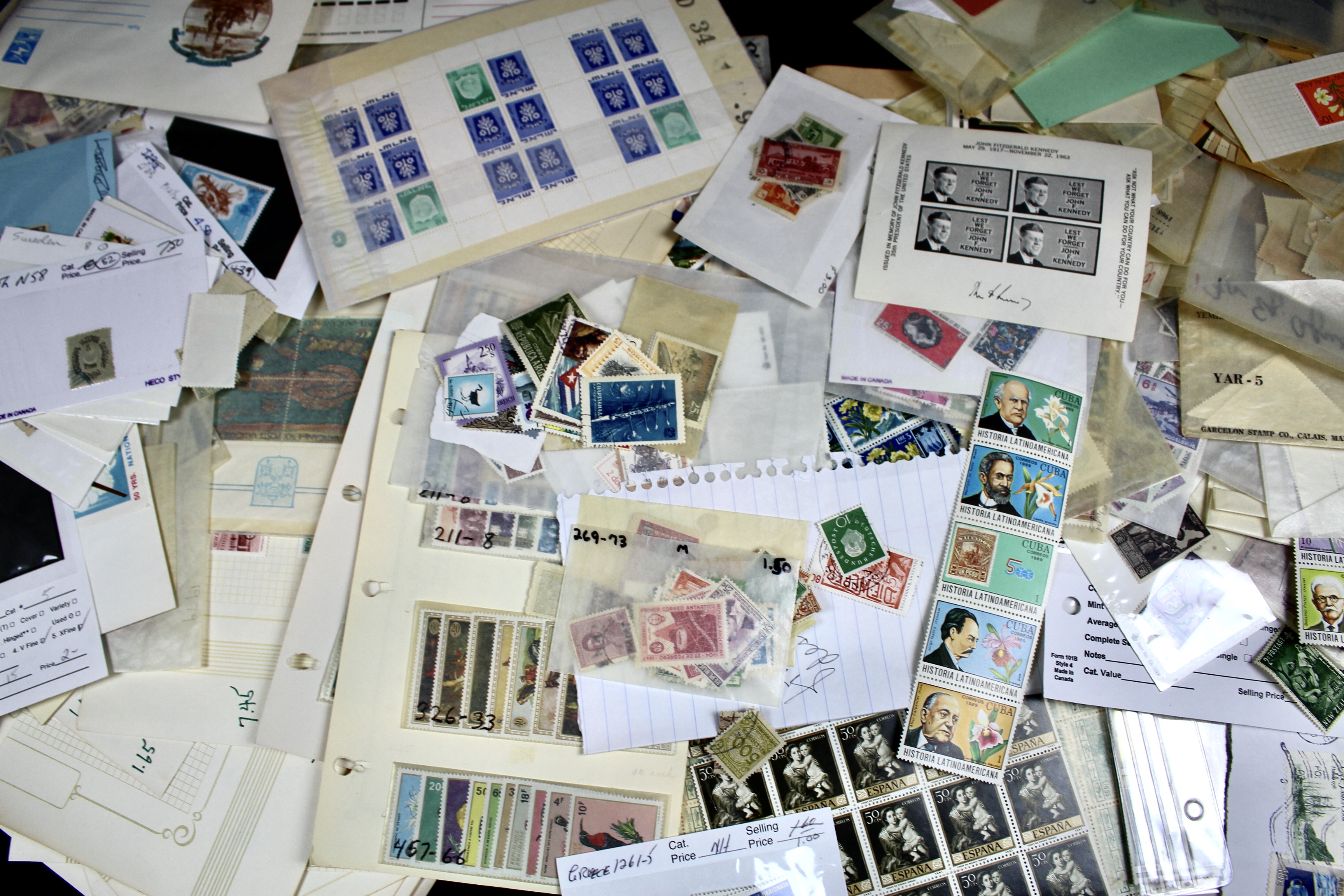 Fourteen Pounds of U.S. and Foreign Postage Stamps