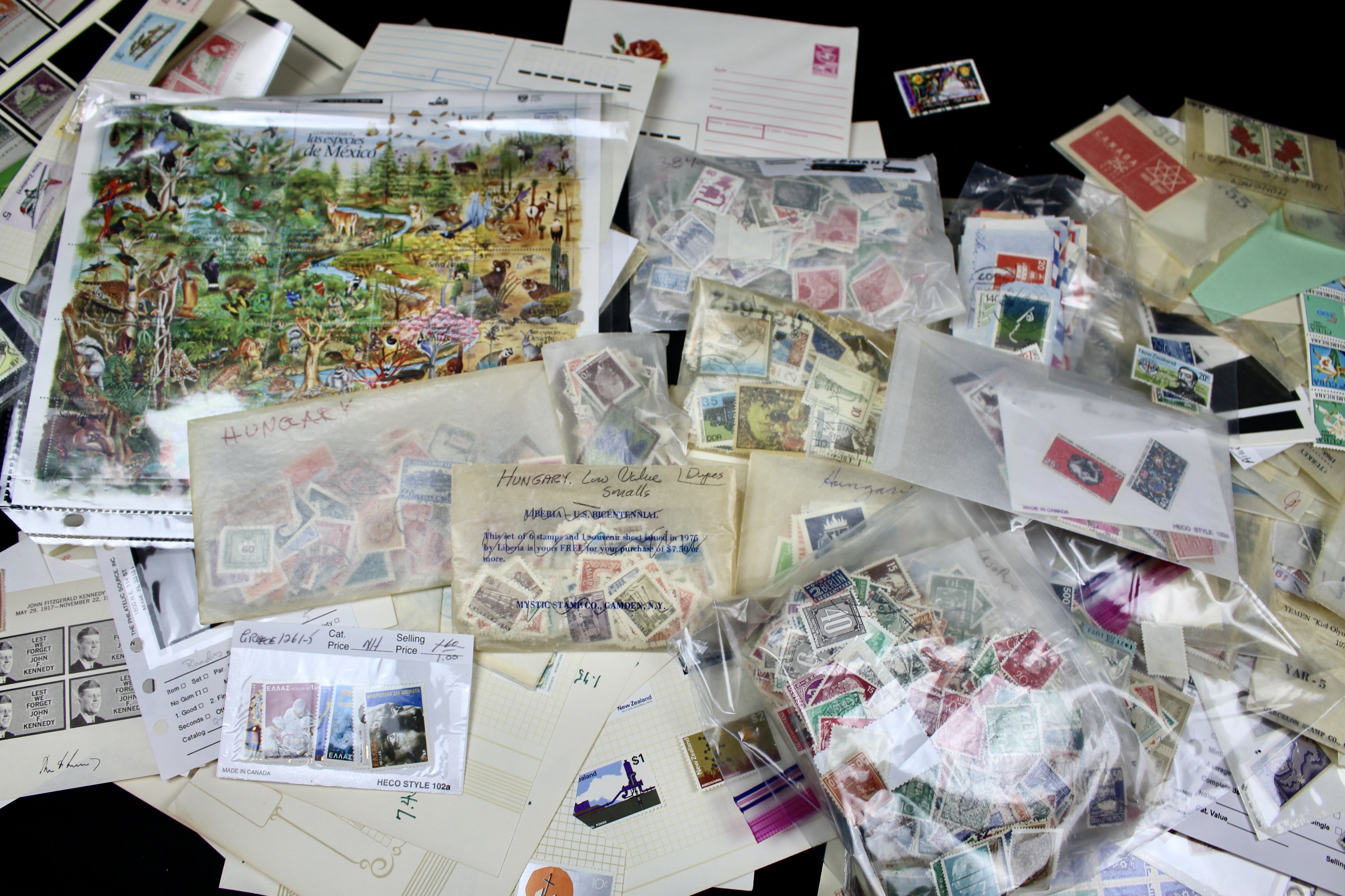 Fourteen Pounds of U.S. and Foreign Postage Stamps