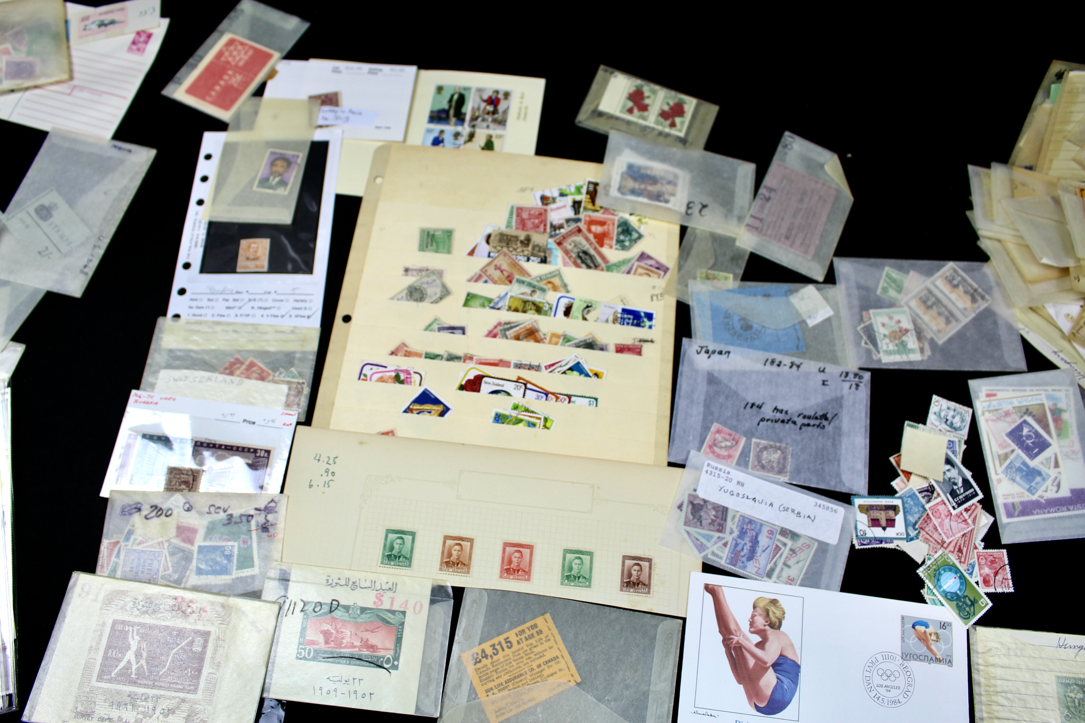 Fourteen Pounds of U.S. and Foreign Postage Stamps