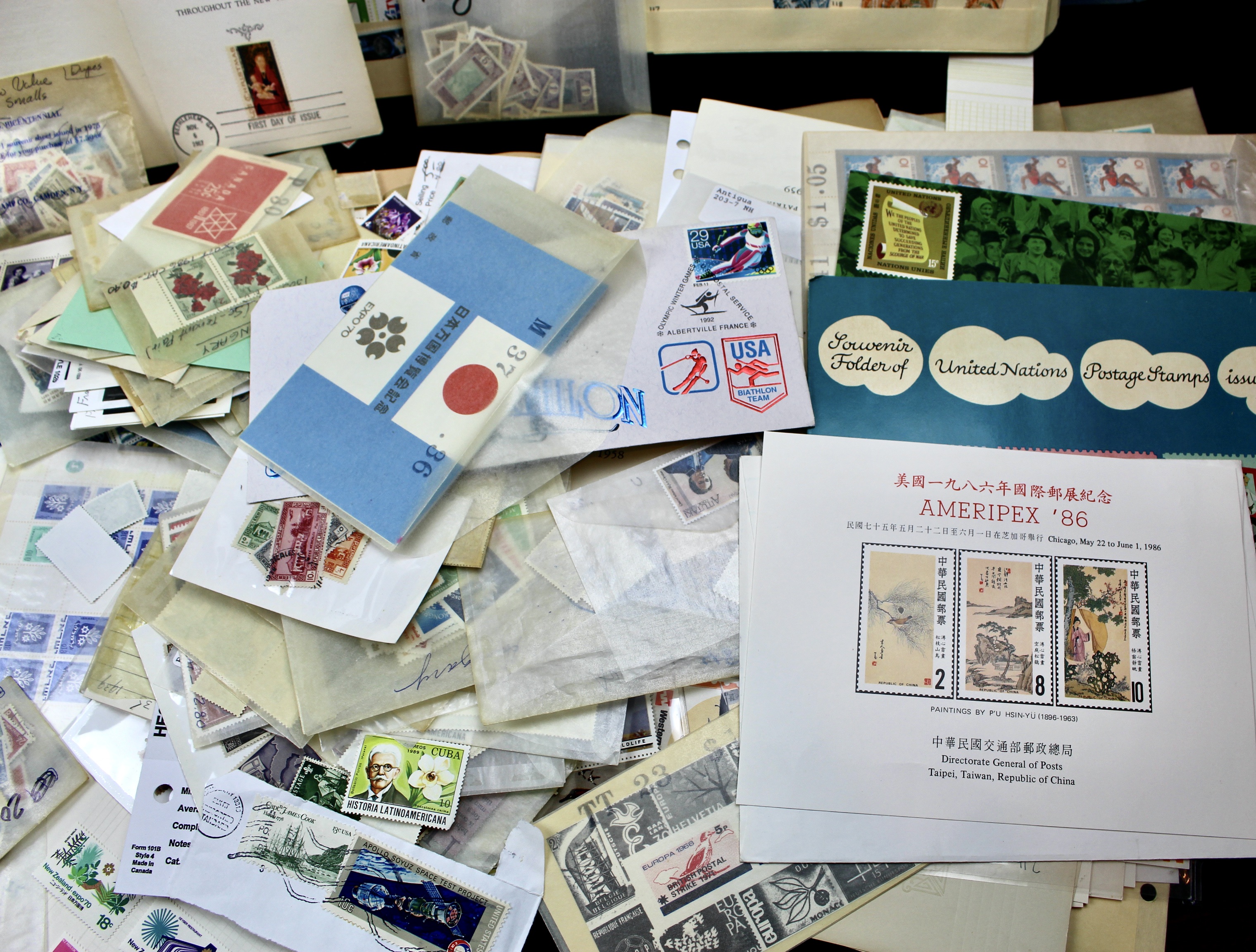 Fourteen Pounds of U.S. and Foreign Postage Stamps