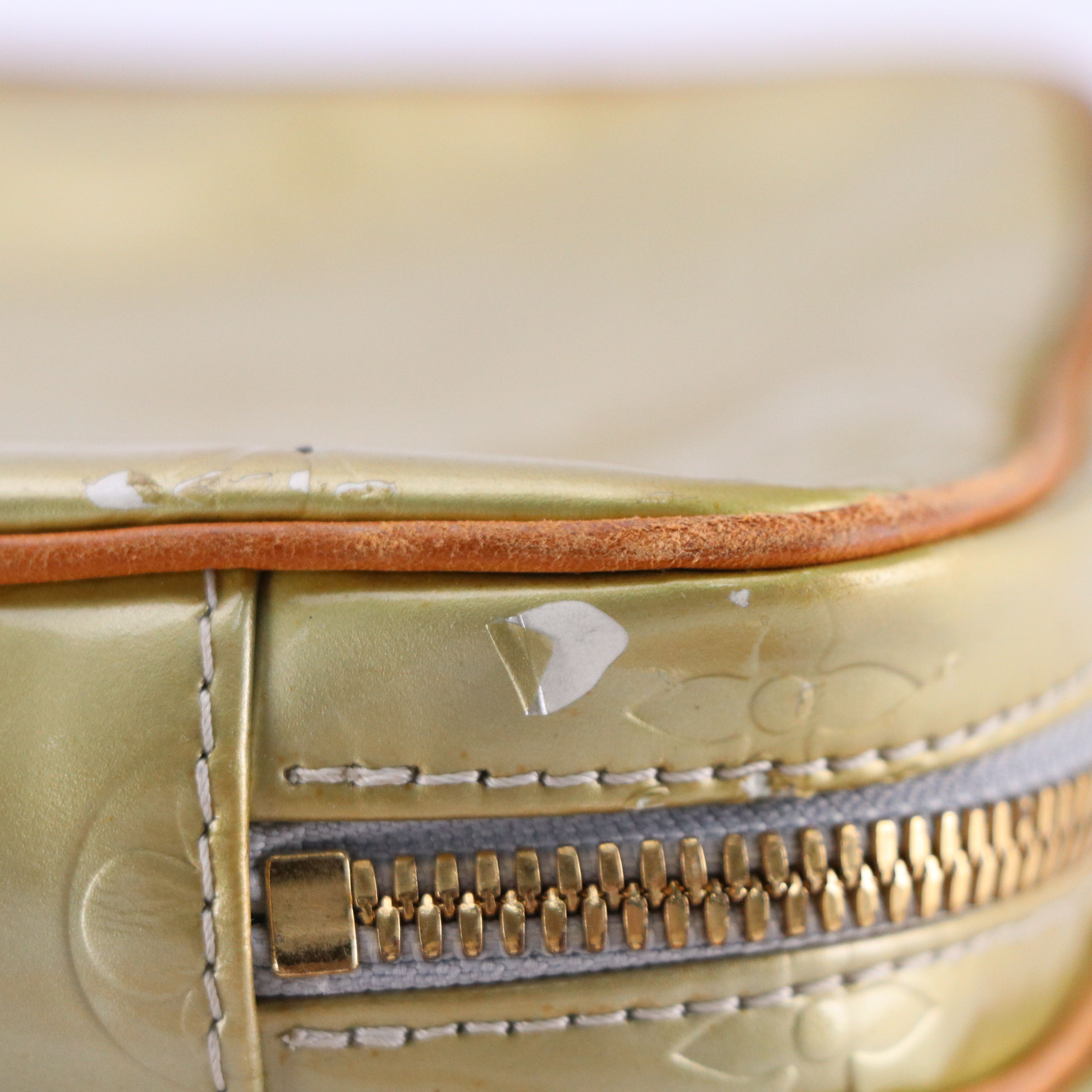 Louis Vuitton Wooster Crossbody Bag in Monogram Vernis and Vachetta Leather