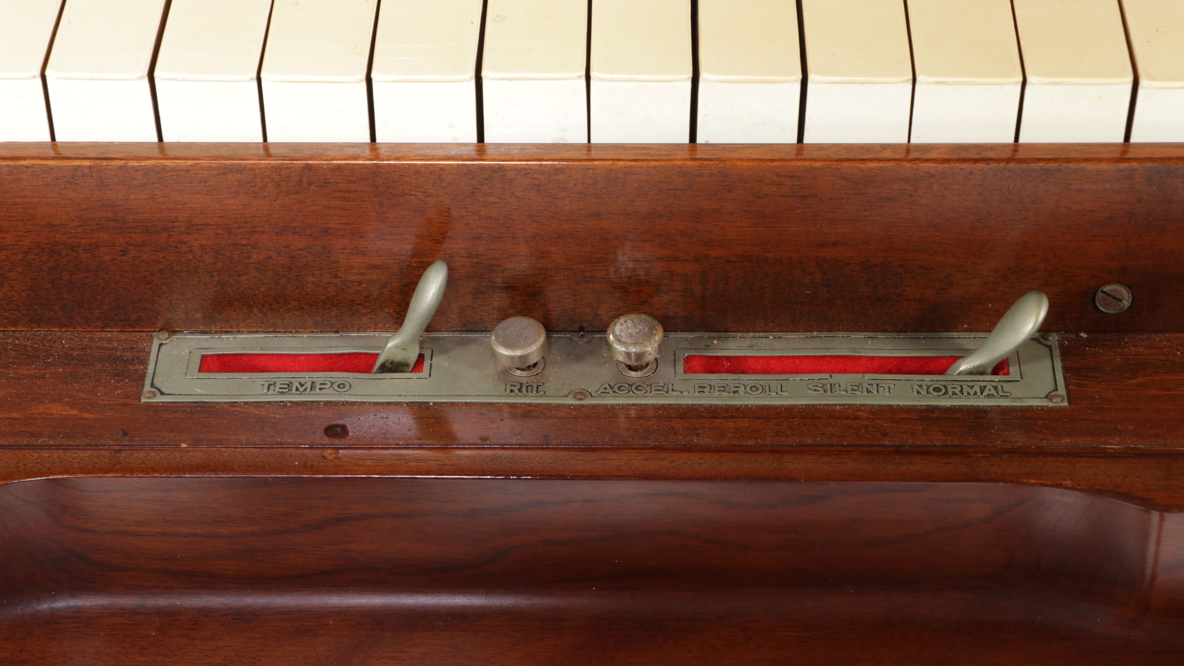 The Aeolian Co. Mahogany Upright Player Piano