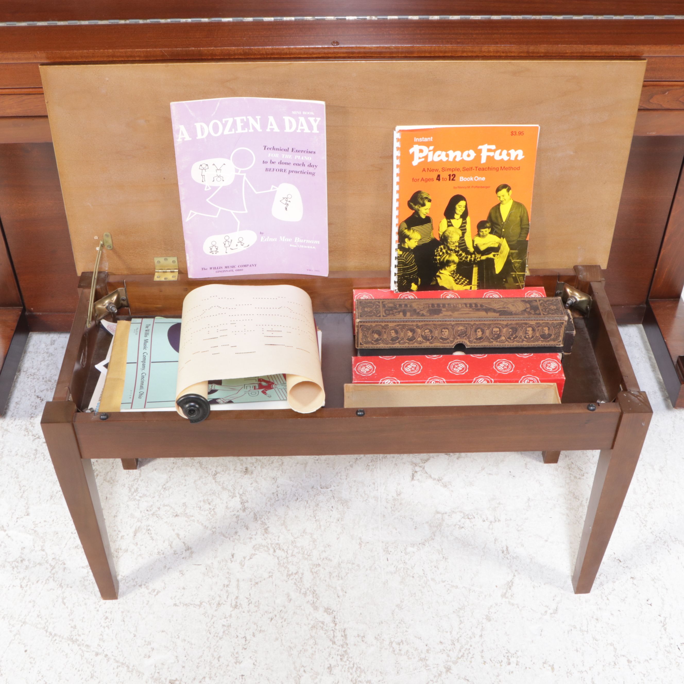 The Aeolian Co. Mahogany Upright Player Piano