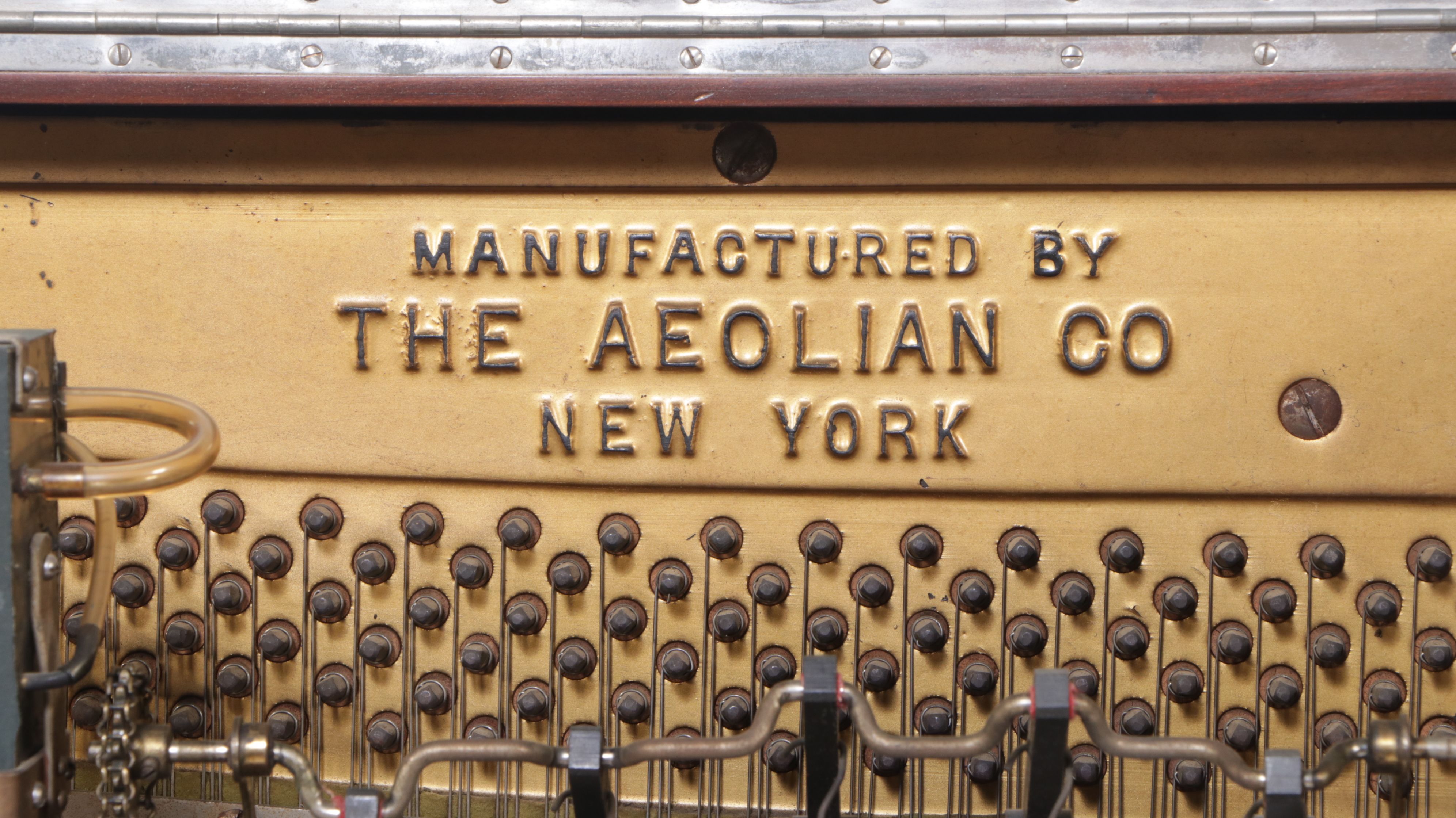 The Aeolian Co. Mahogany Upright Player Piano