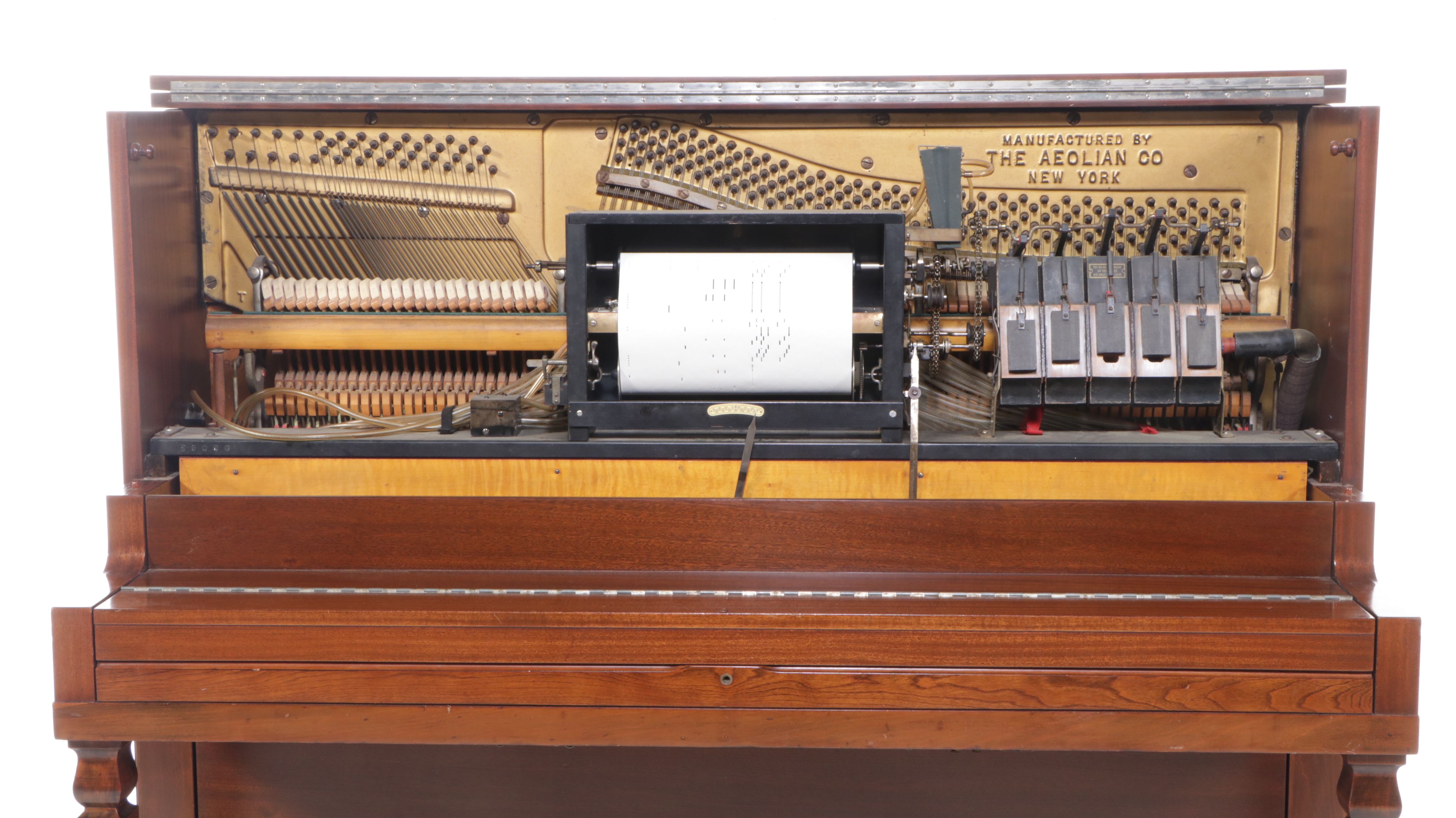 The Aeolian Co. Mahogany Upright Player Piano