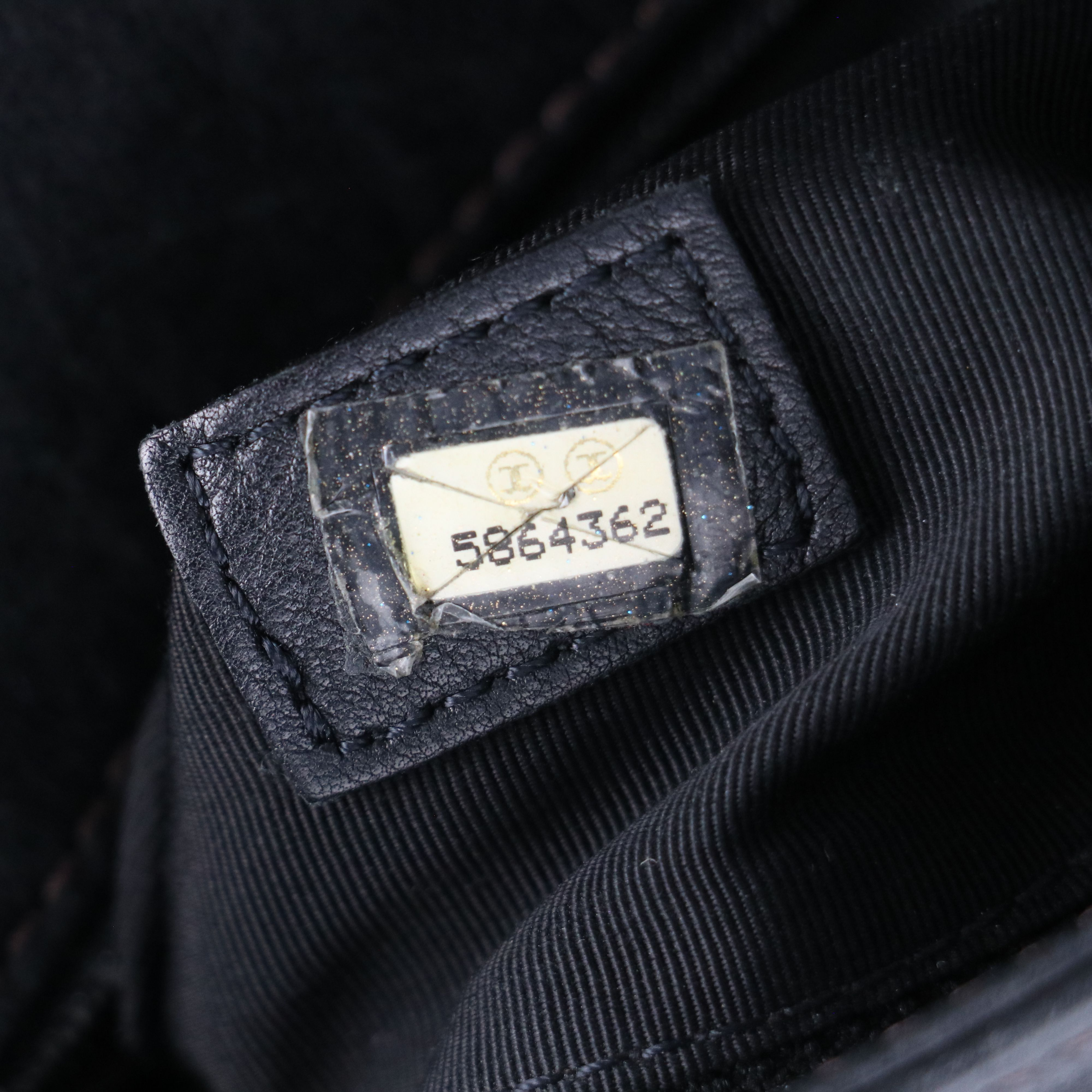 Chanel Stitched CC Flap Messenger Bag in Leather with Box