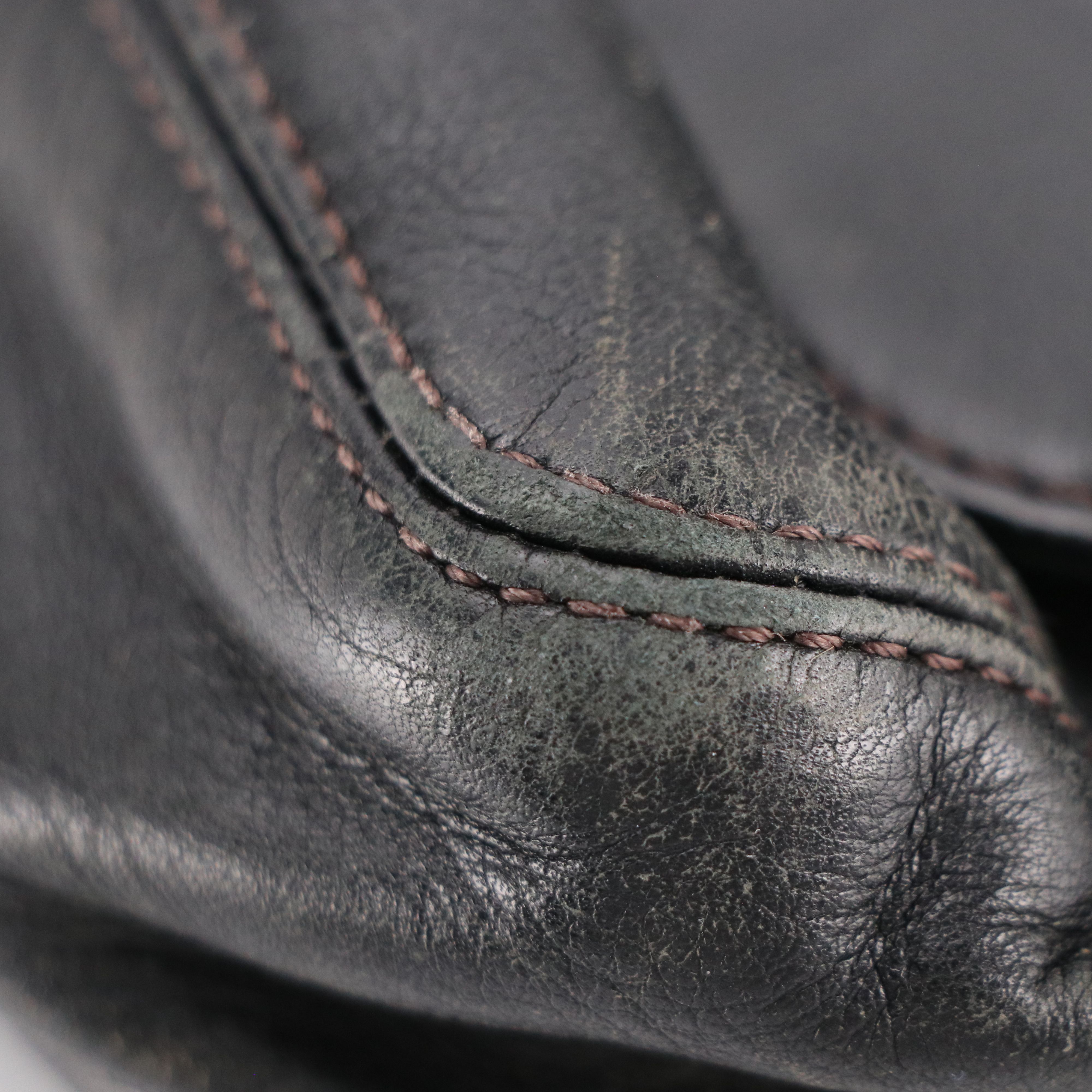 Chanel Stitched CC Flap Messenger Bag in Leather with Box