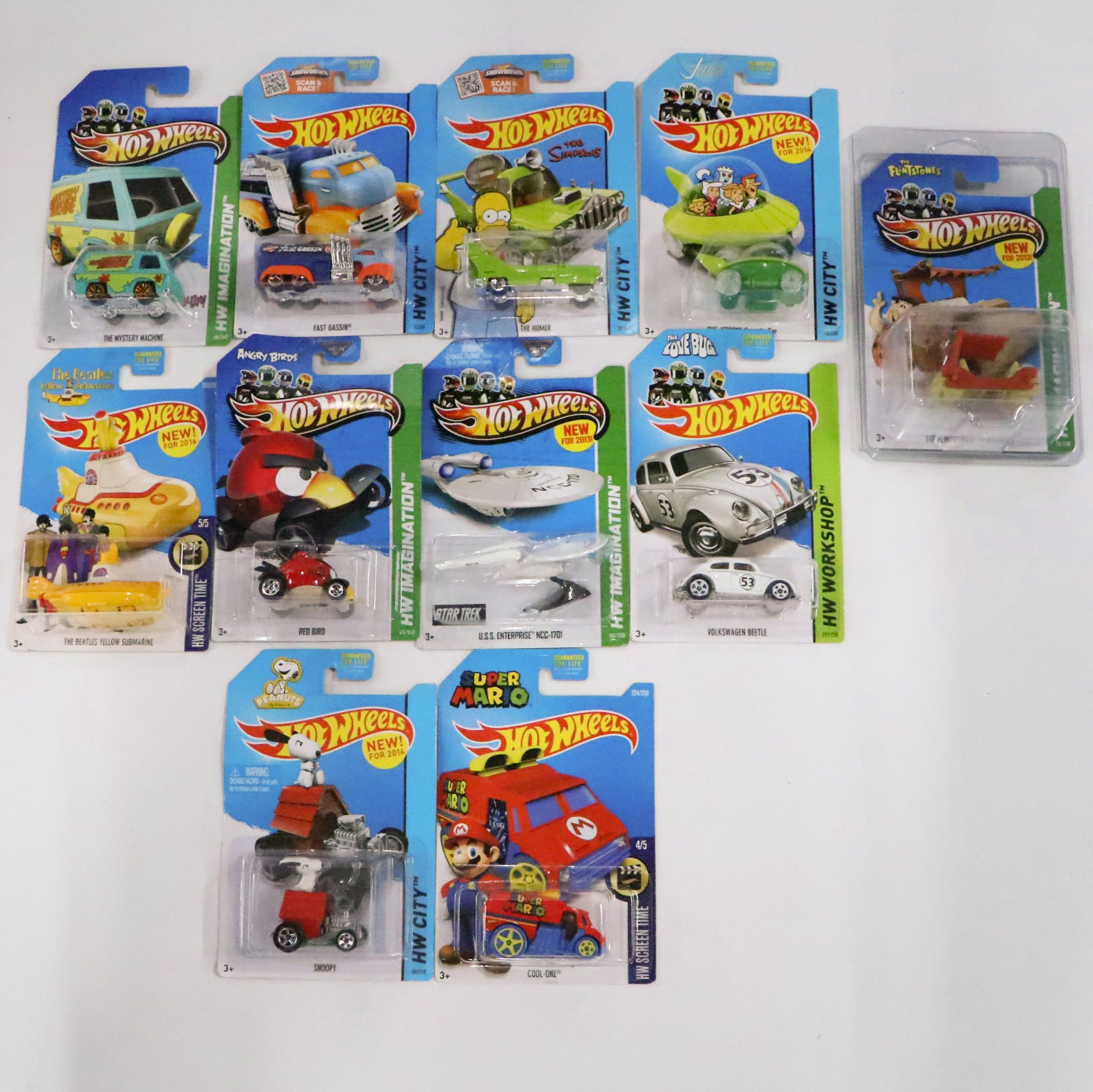 Hot Wheels "The Beatles Yellow Submarine" and More HW Series Toy Cars