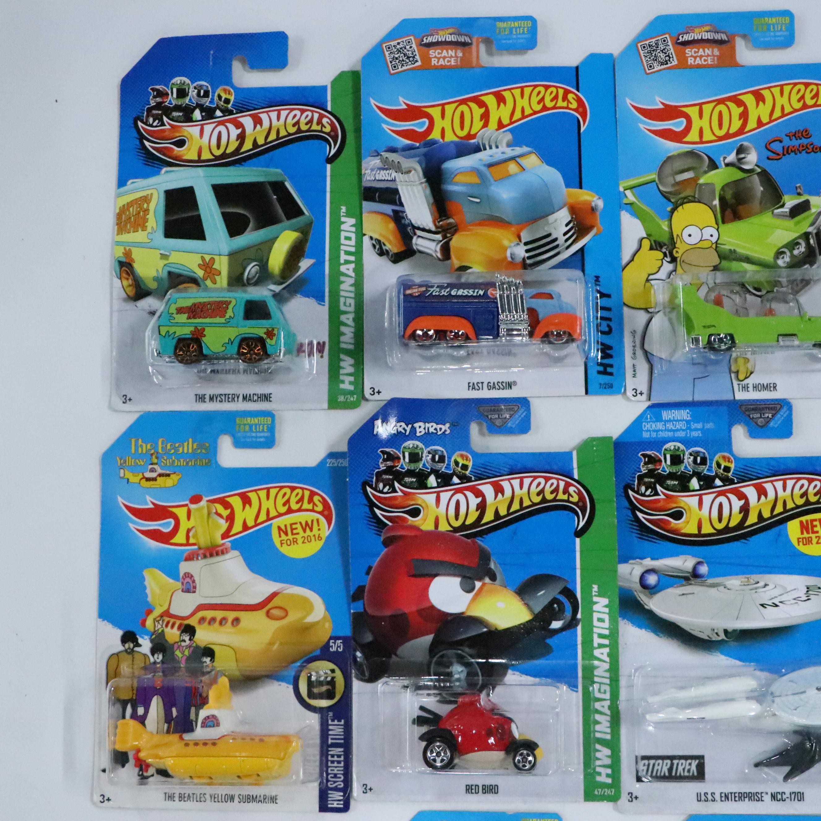 Hot Wheels "The Beatles Yellow Submarine" and More HW Series Toy Cars