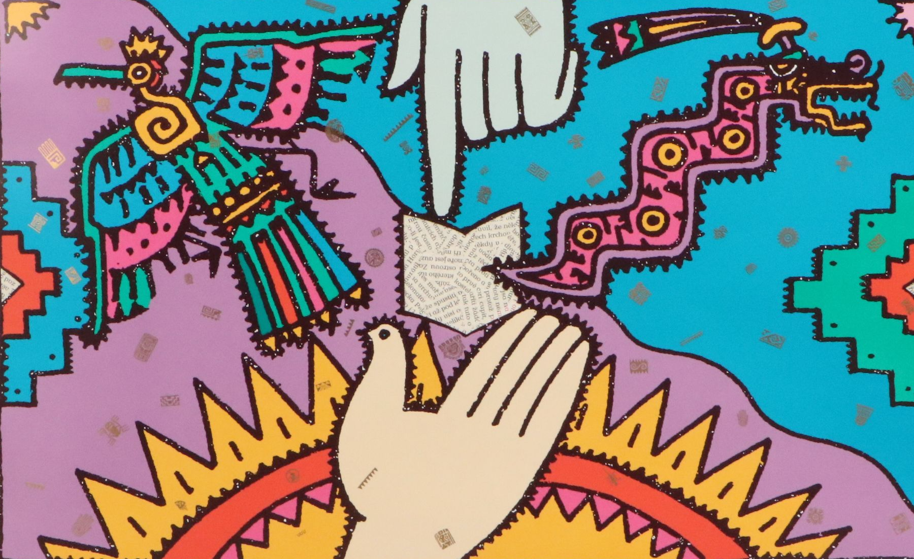 Zanders Art Calendar "People to People - Paper Unites," 1991