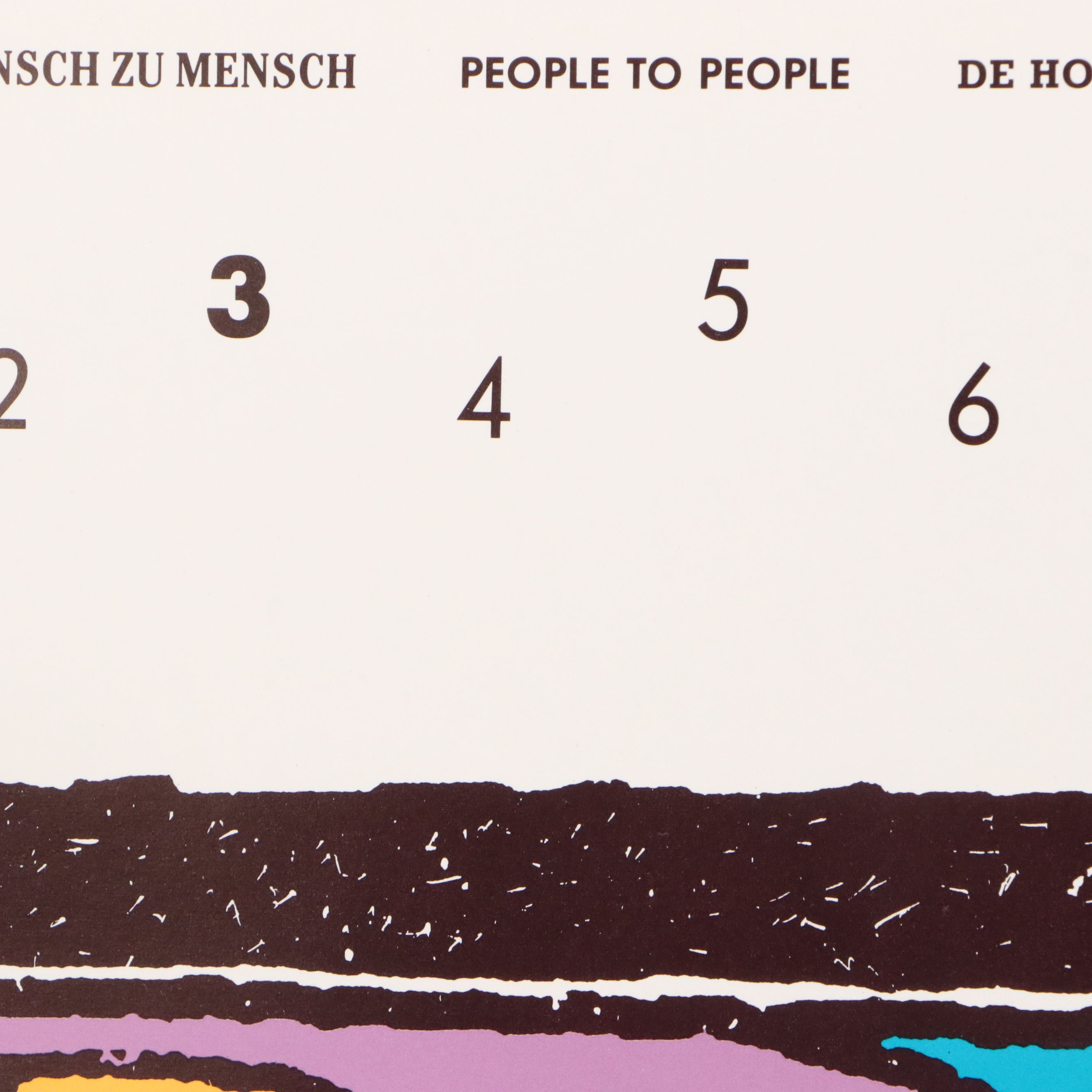 Zanders Art Calendar "People to People - Paper Unites," 1991