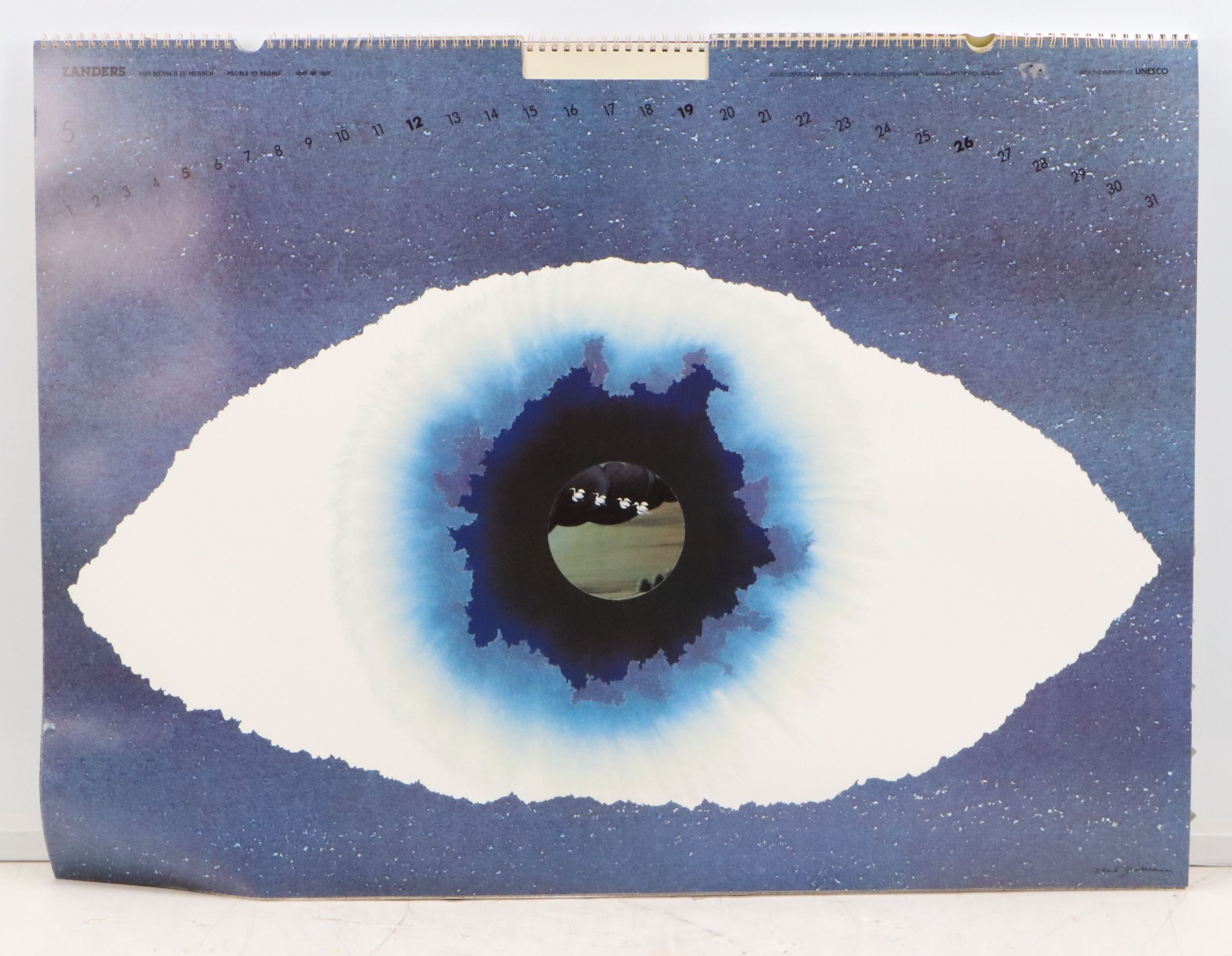 Zanders Art Calendar "People to People - Paper Unites," 1991