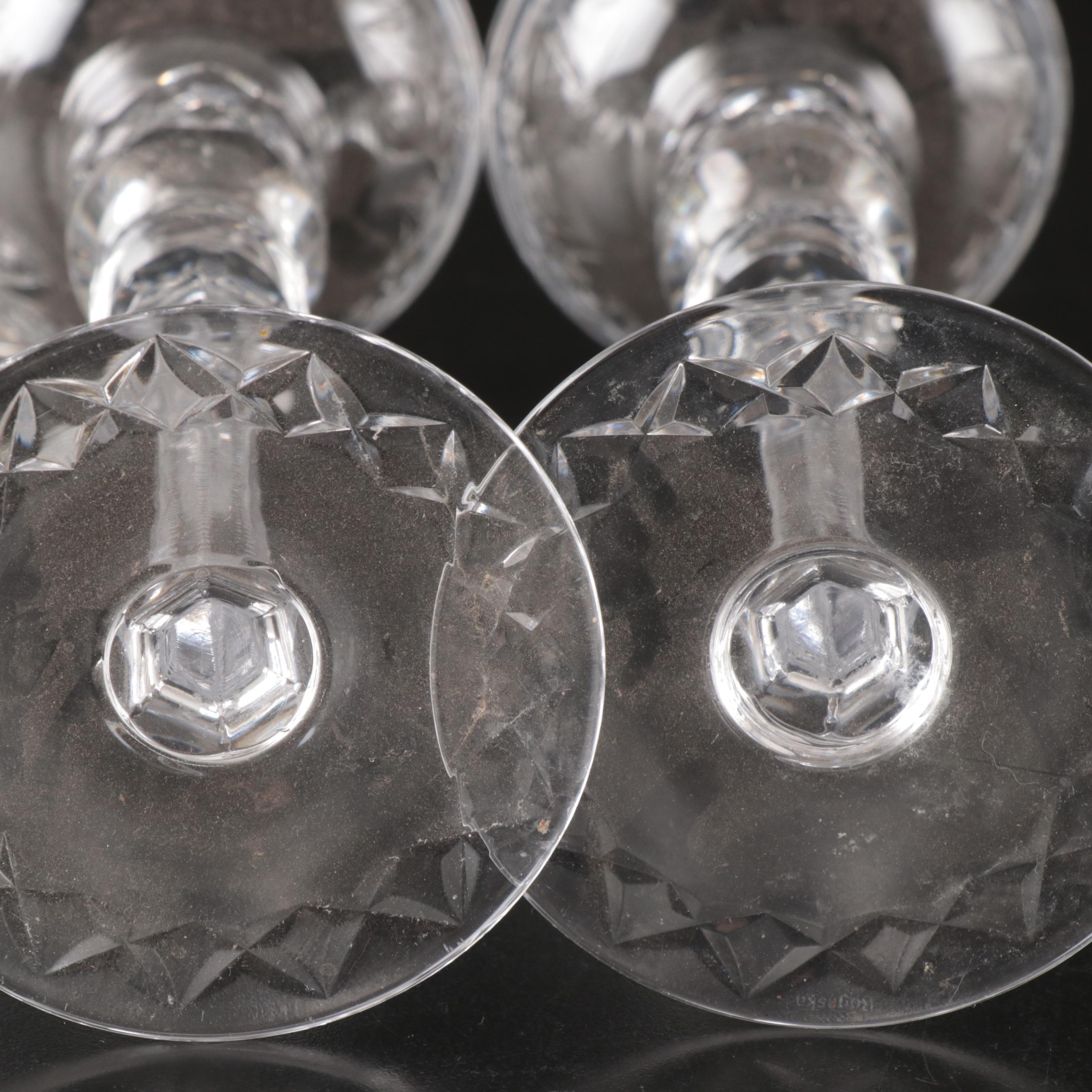 Waterford "Lismore," Rogaska "Gallia" and More Crystal Candle Sticks