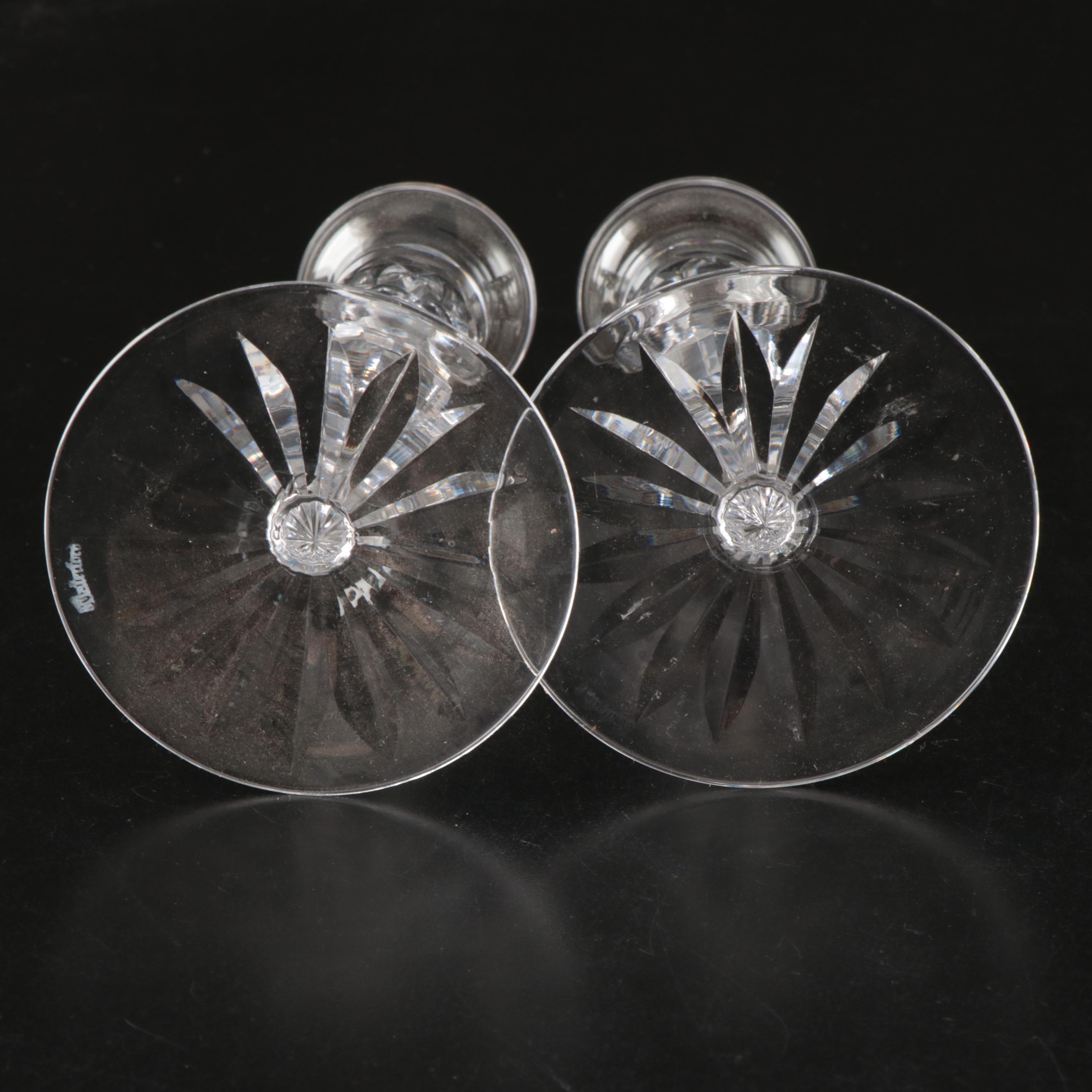 Waterford "Lismore," Rogaska "Gallia" and More Crystal Candle Sticks