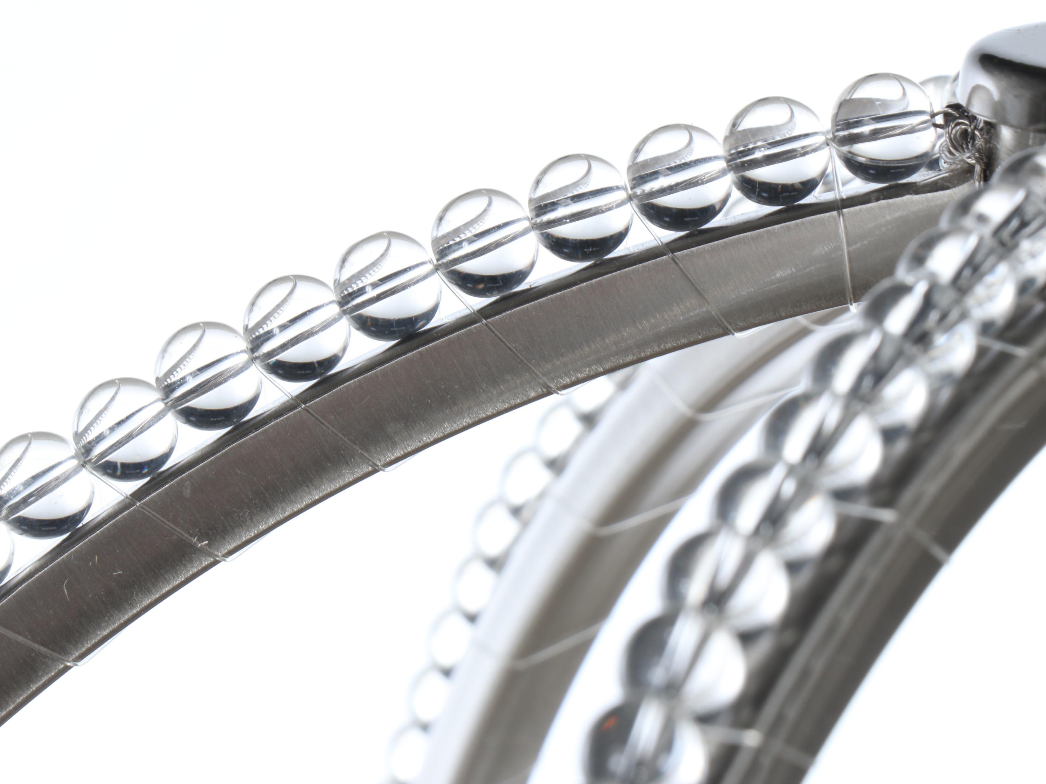 Craftmade Jeremiah Lighting Brushed Nickel and Beaded Mini Globe Chandelier