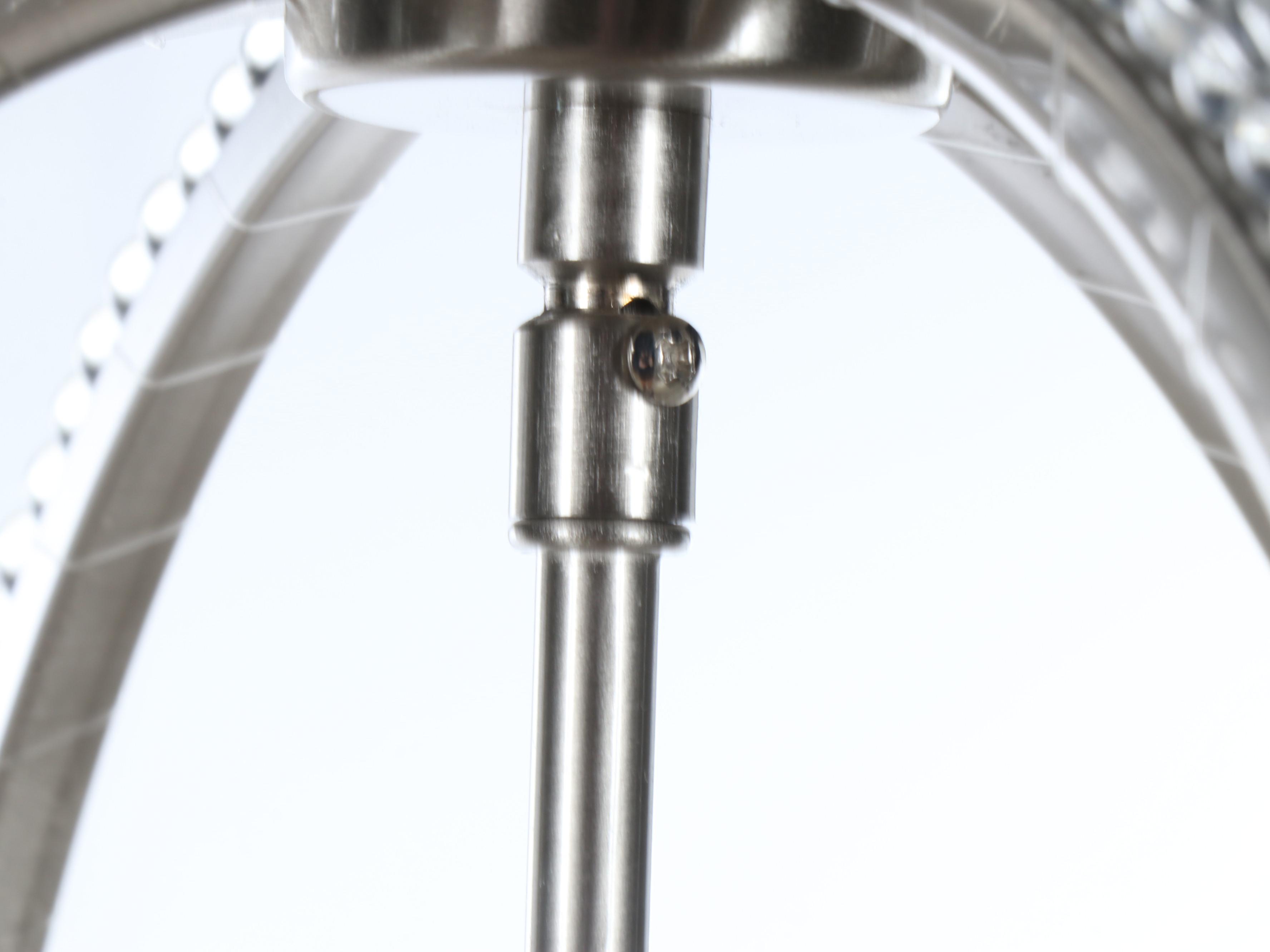 Craftmade Jeremiah Lighting Brushed Nickel and Beaded Mini Globe Chandelier