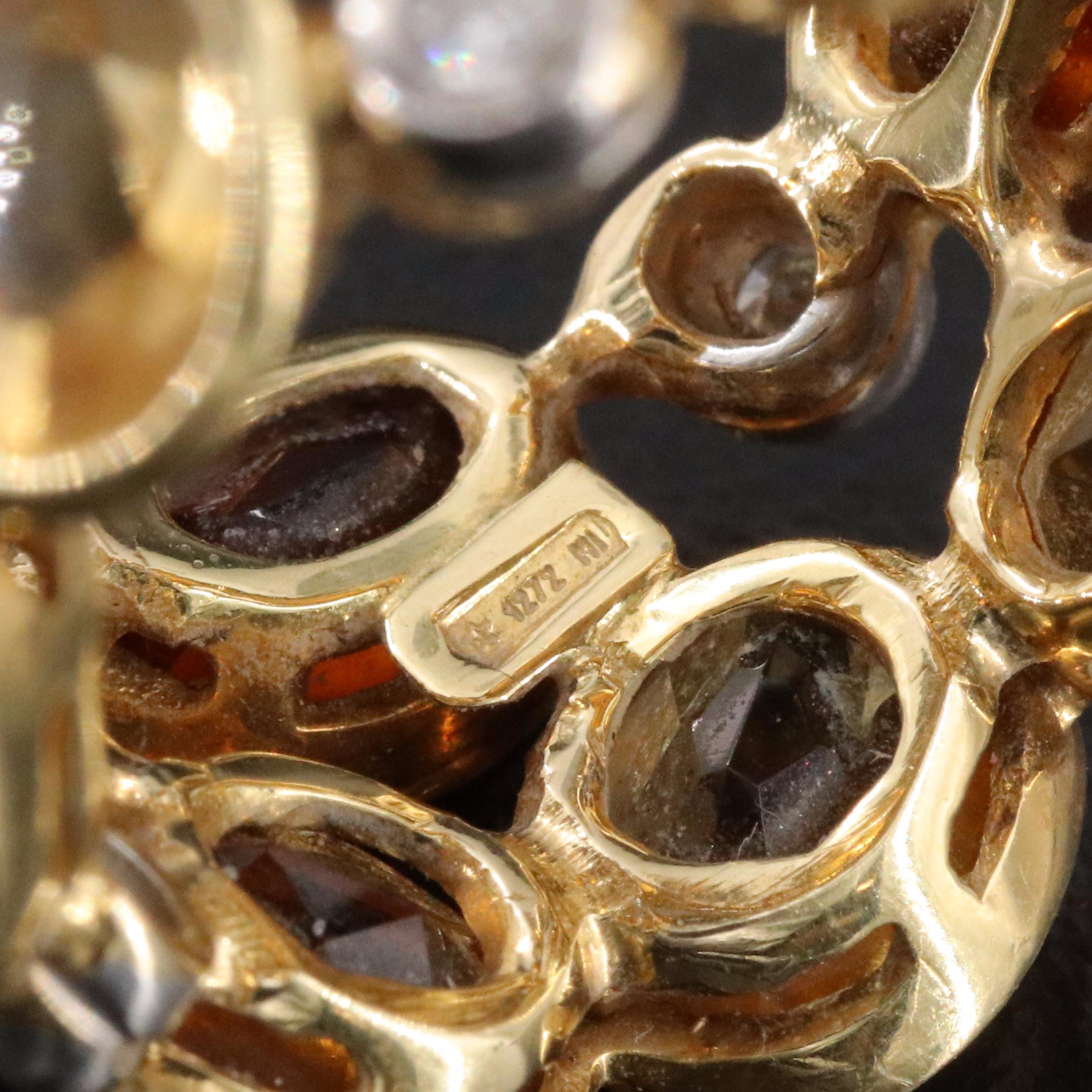 18K Citrine and Diamond Eternity Band