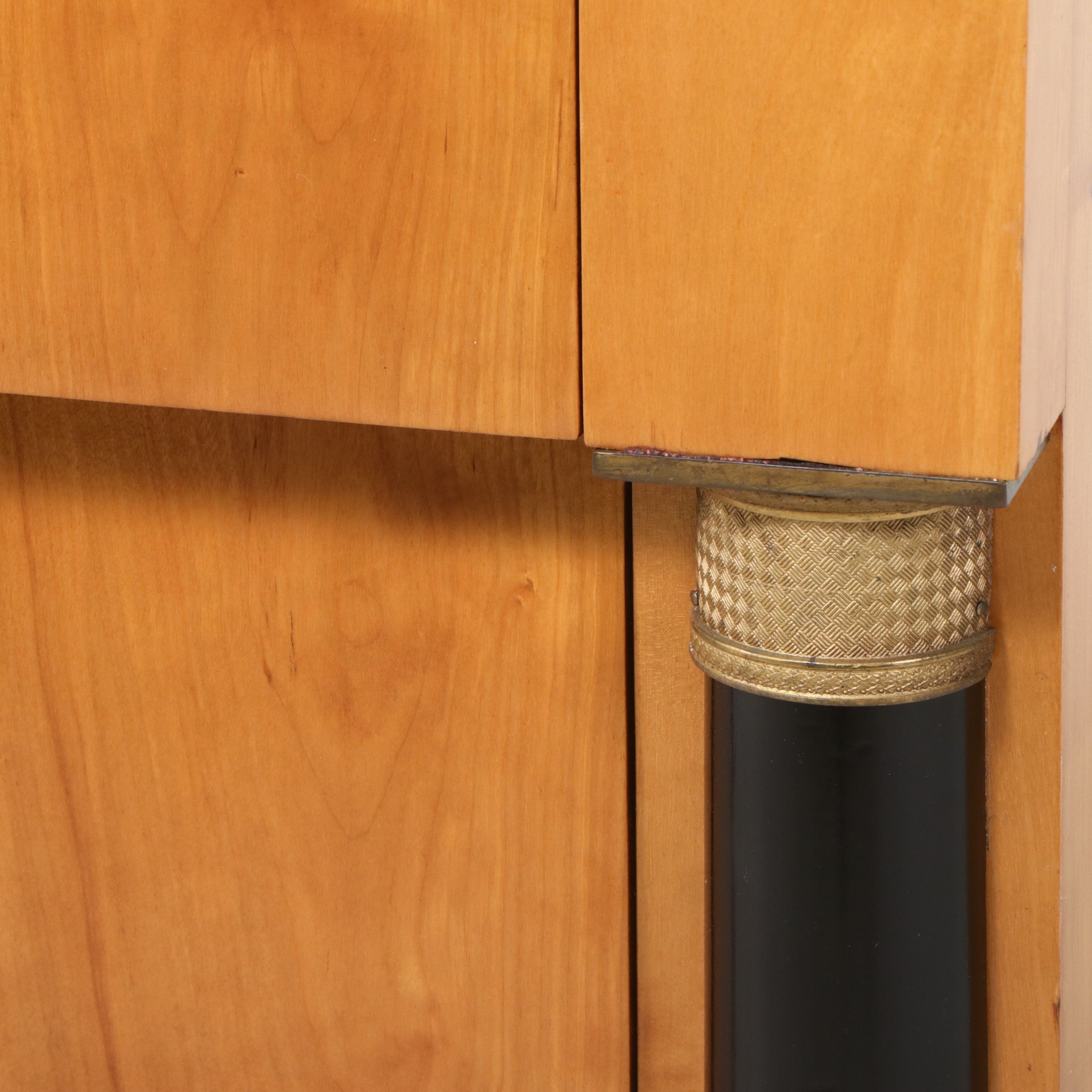 Biedermeier Birch and Ebonized Commode, Mid-19th Century