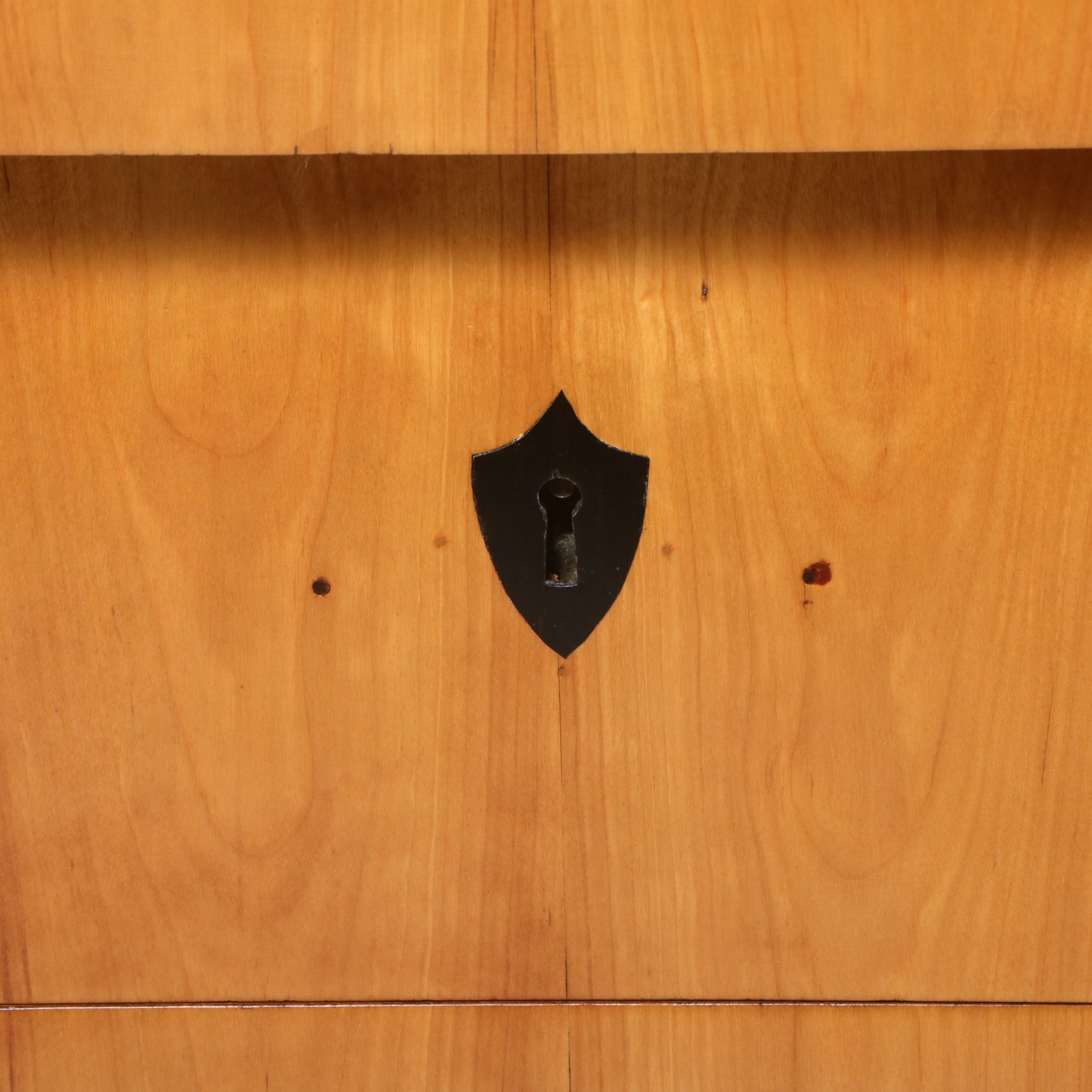 Biedermeier Birch and Ebonized Commode, Mid-19th Century