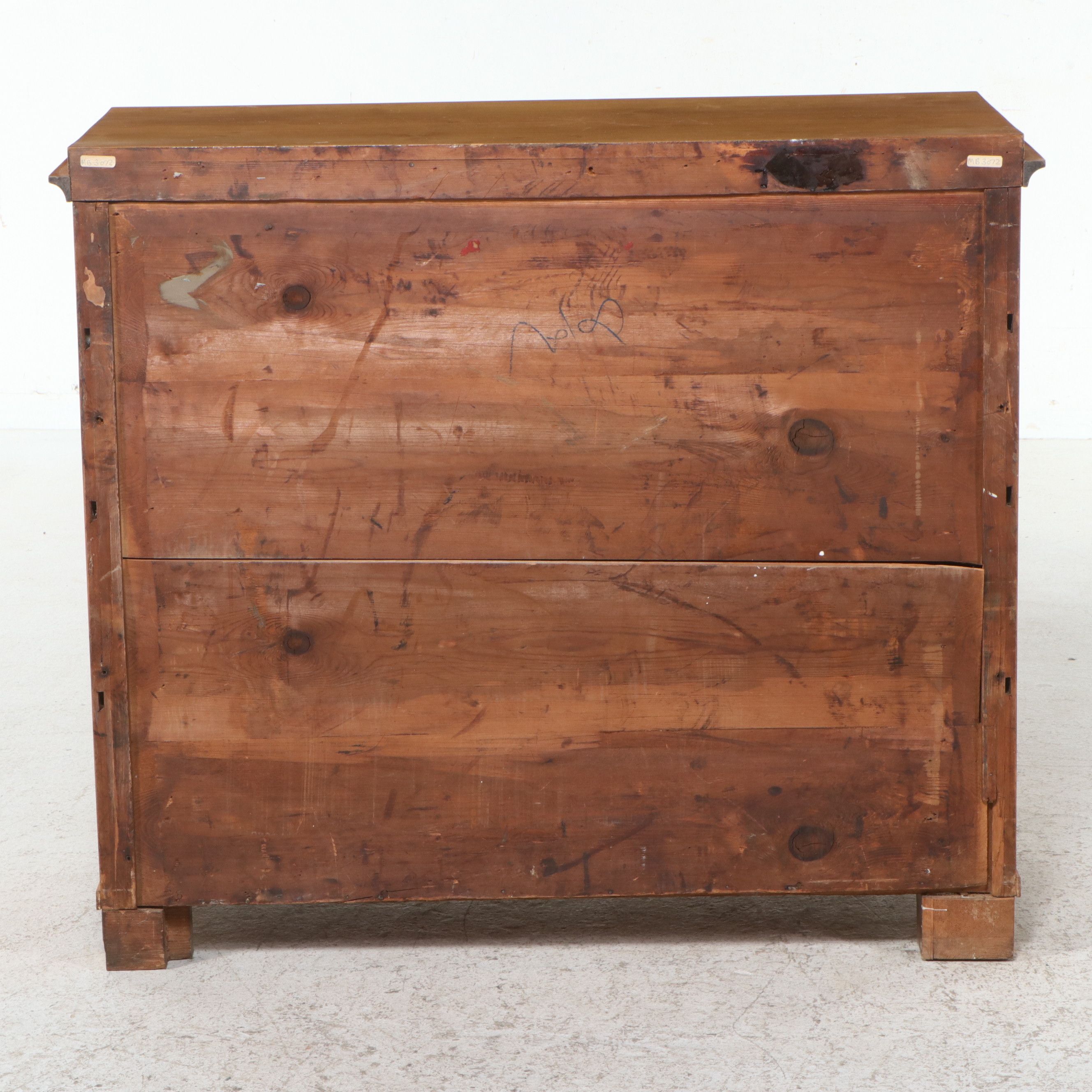 Biedermeier Birch and Ebonized Commode, Mid-19th Century