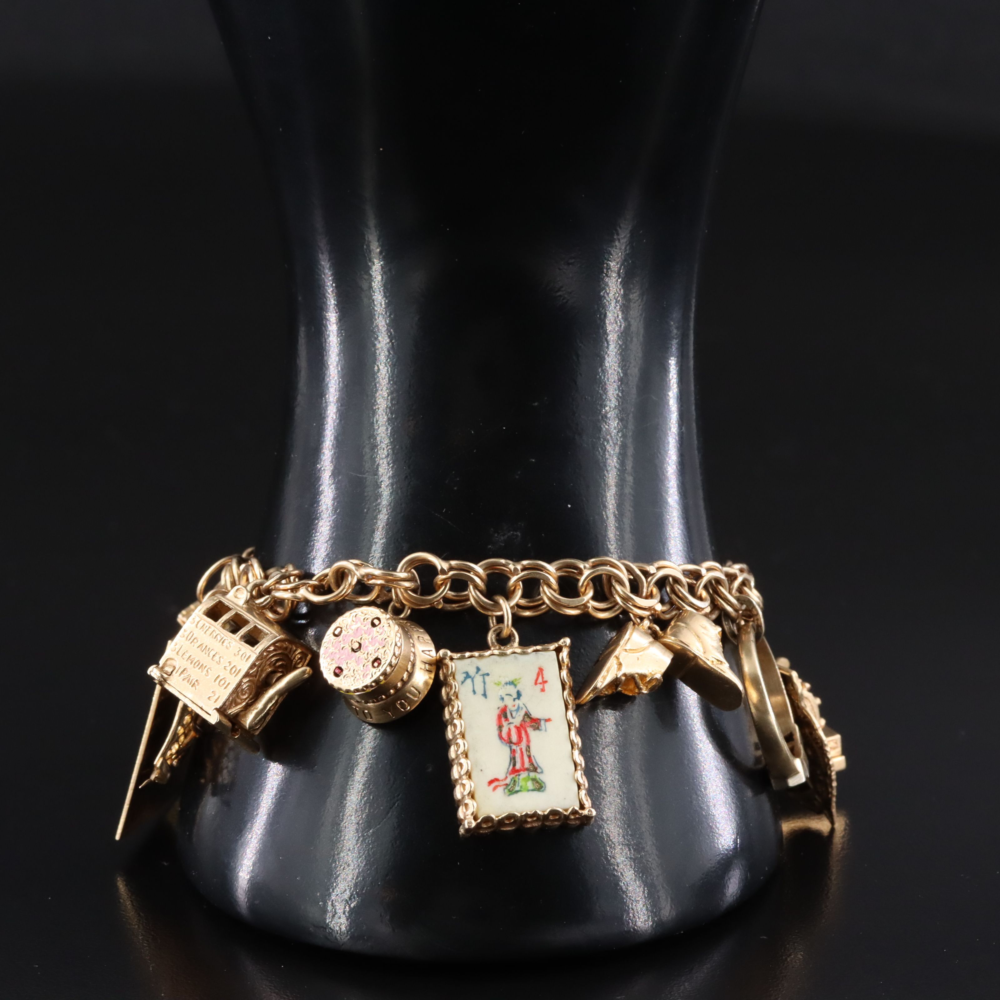 Vintage 14K Bracelet with Charms