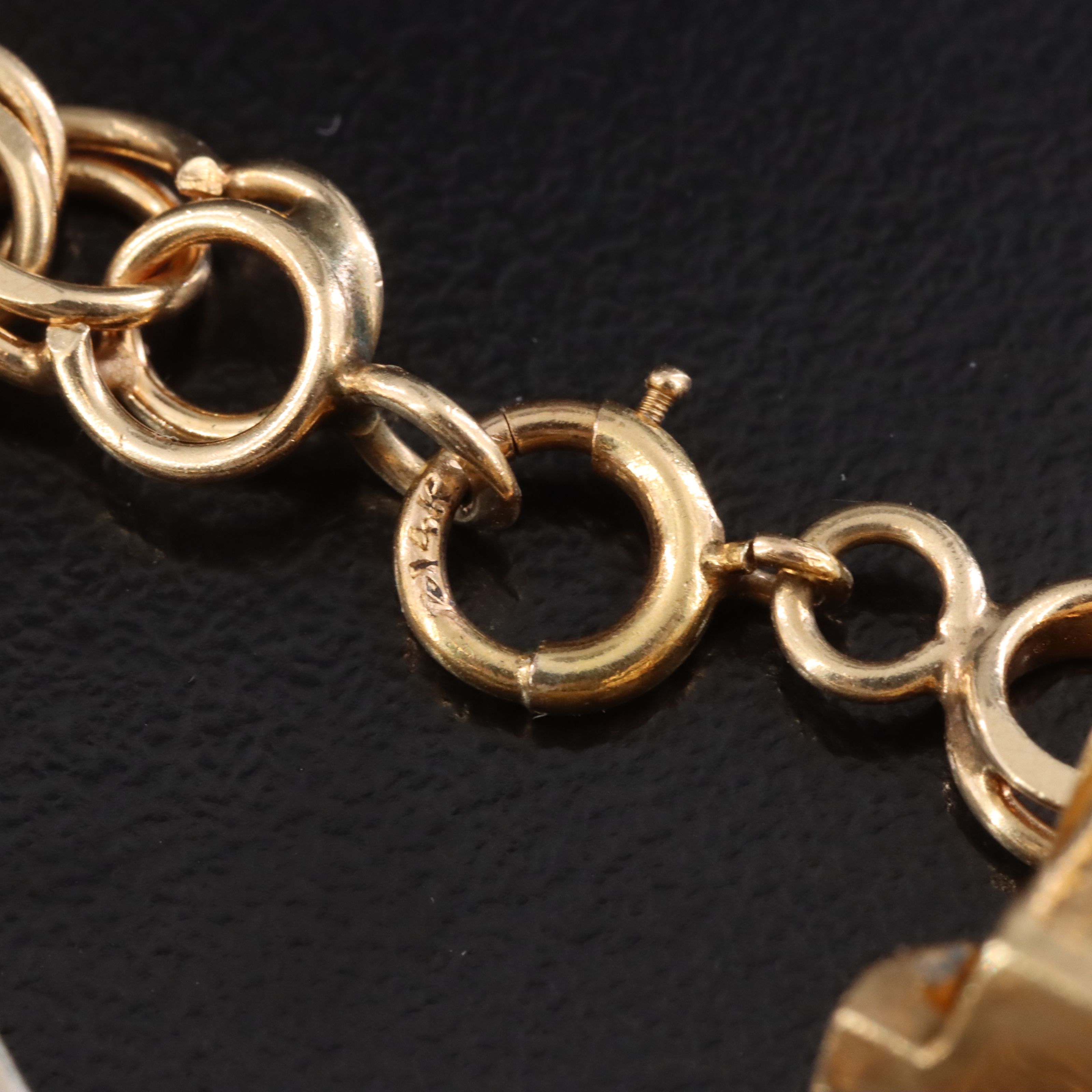 Vintage 14K Bracelet with Charms