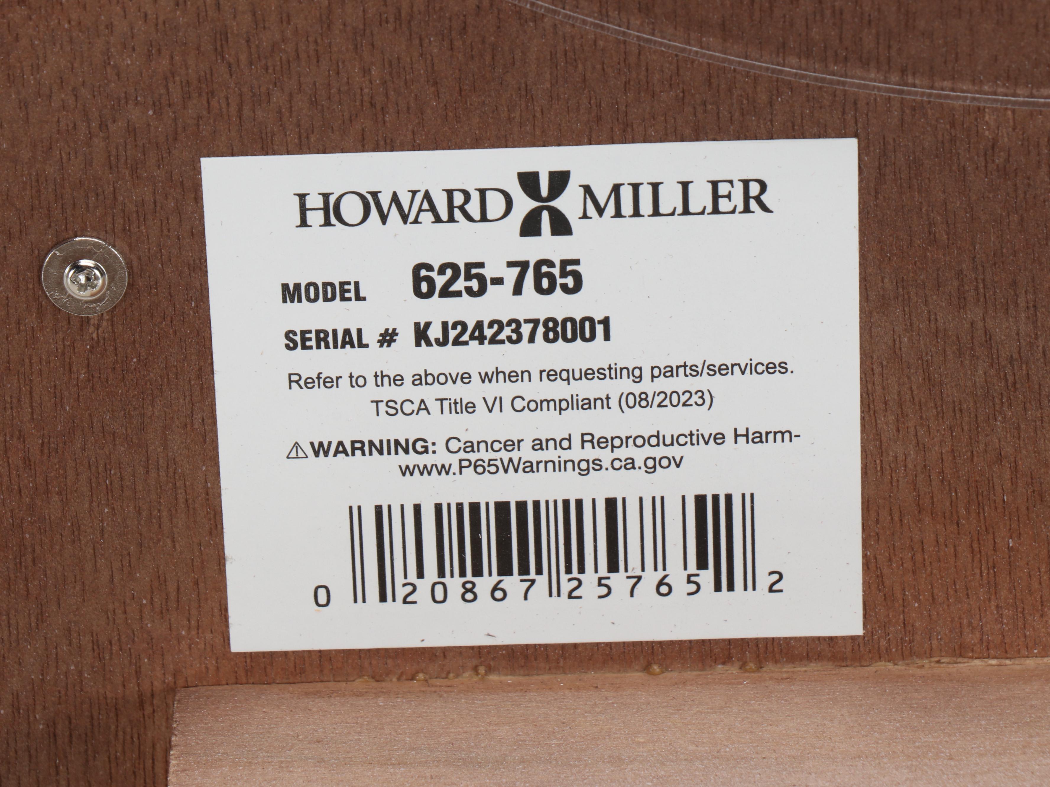 Howard Miller Farmhouse Style Wooden Wall Clock