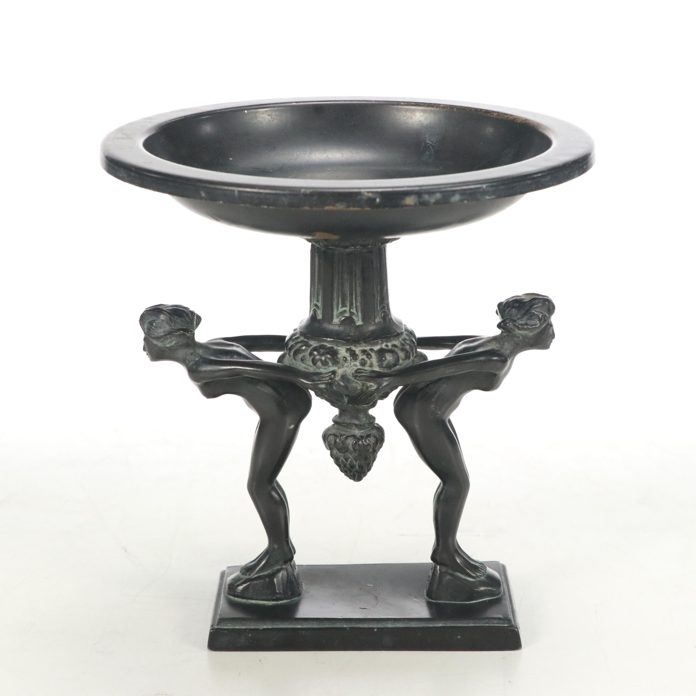 Ronson Art Deco Patinated Brass Tazza
