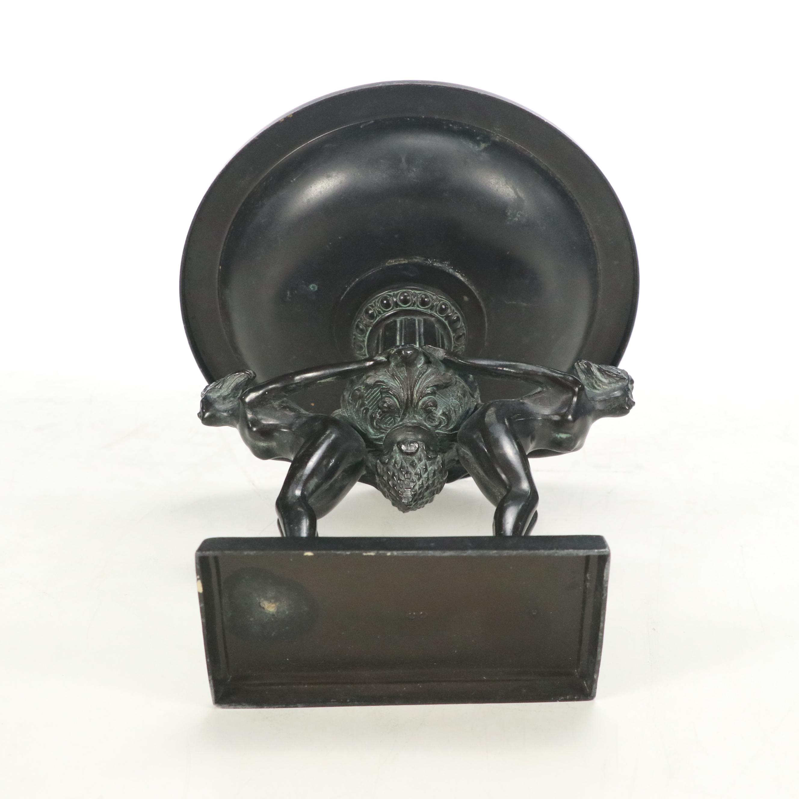 Ronson Art Deco Patinated Brass Tazza