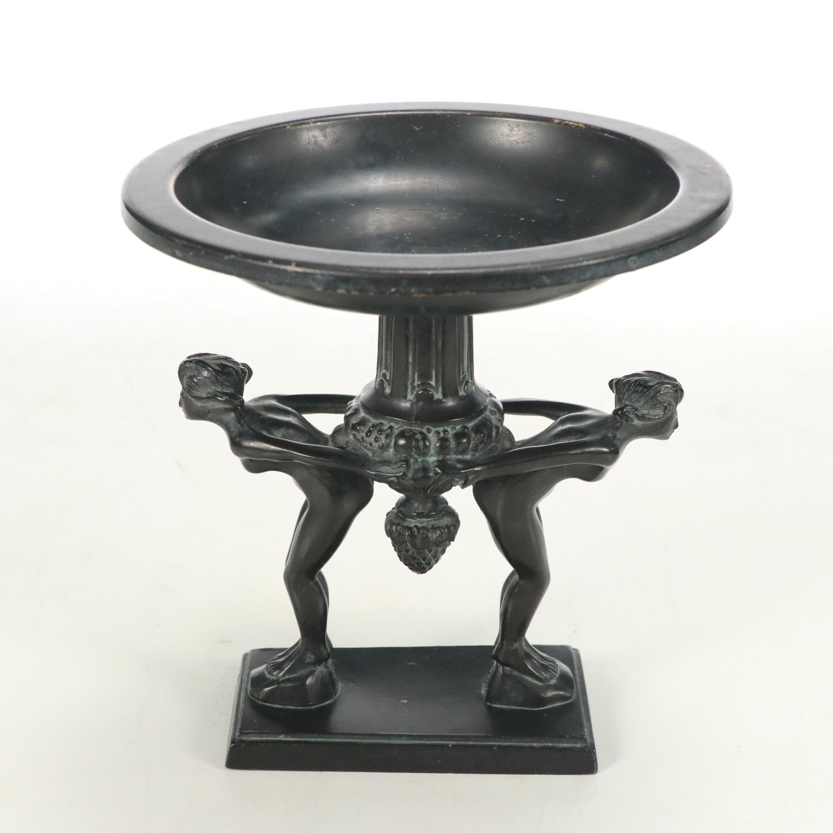 Ronson Art Deco Patinated Brass Tazza