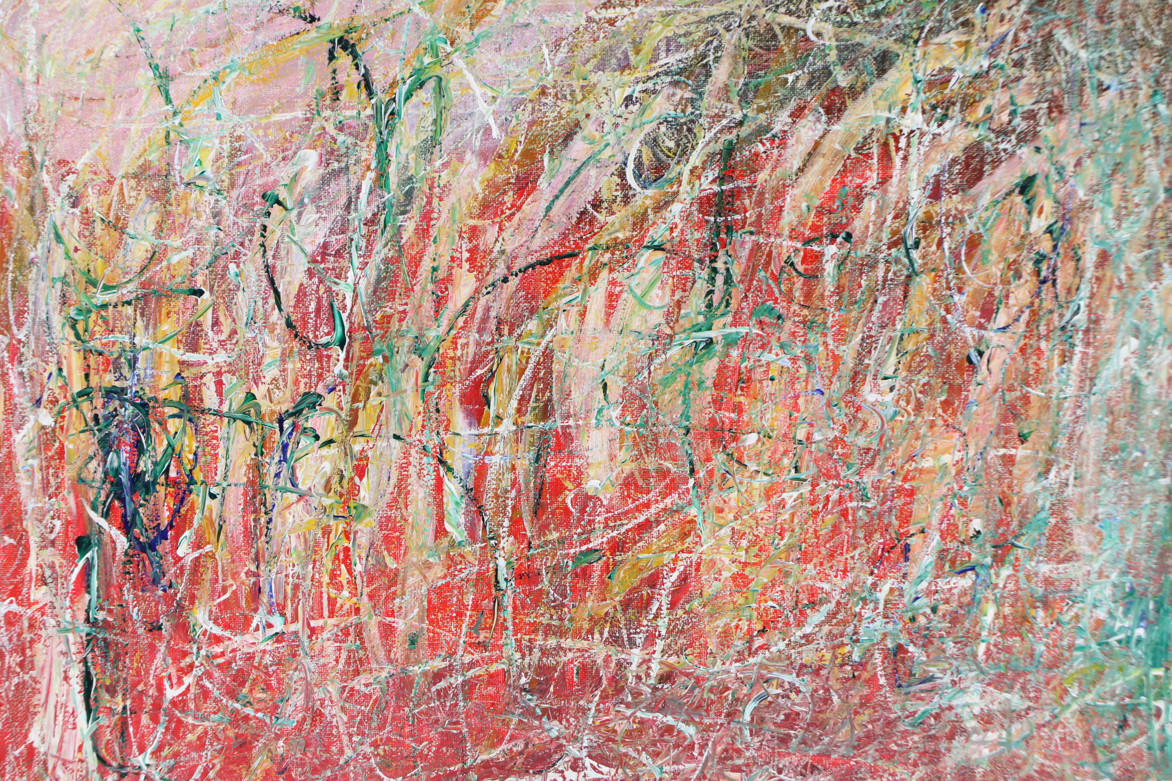 Saul Gefen Abstract Acrylic Painting, 2026