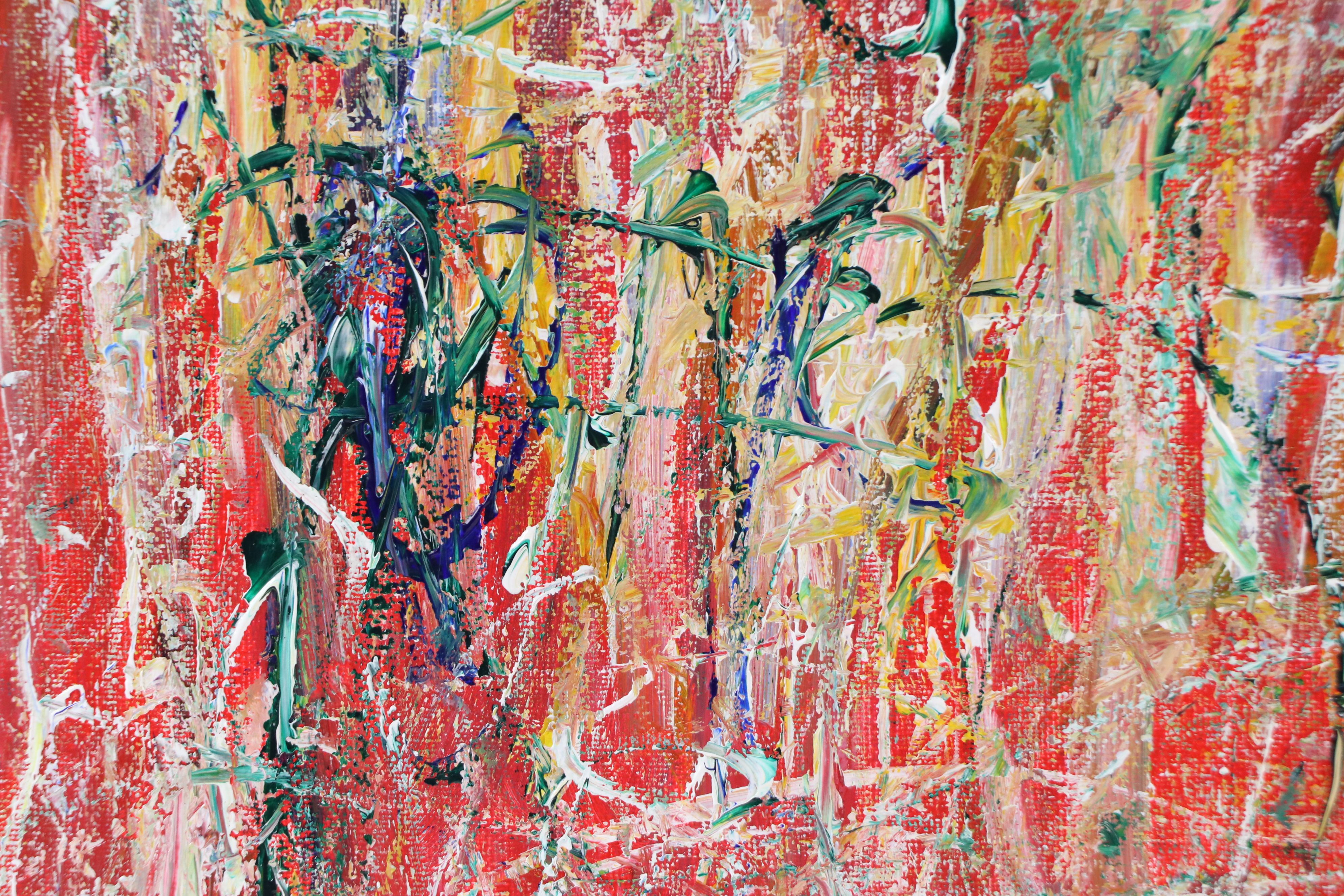 Saul Gefen Abstract Acrylic Painting, 2026