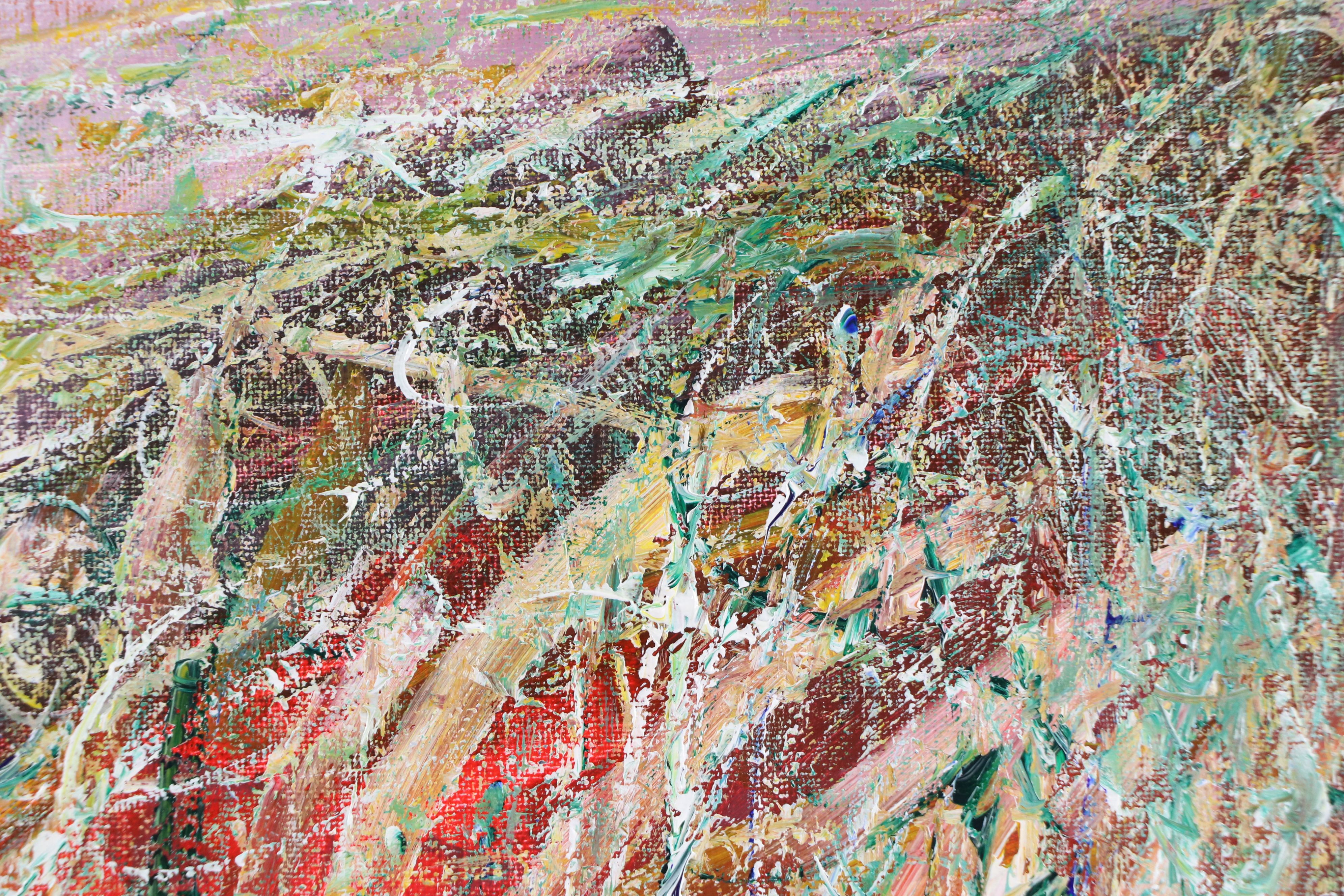 Saul Gefen Abstract Acrylic Painting, 2026