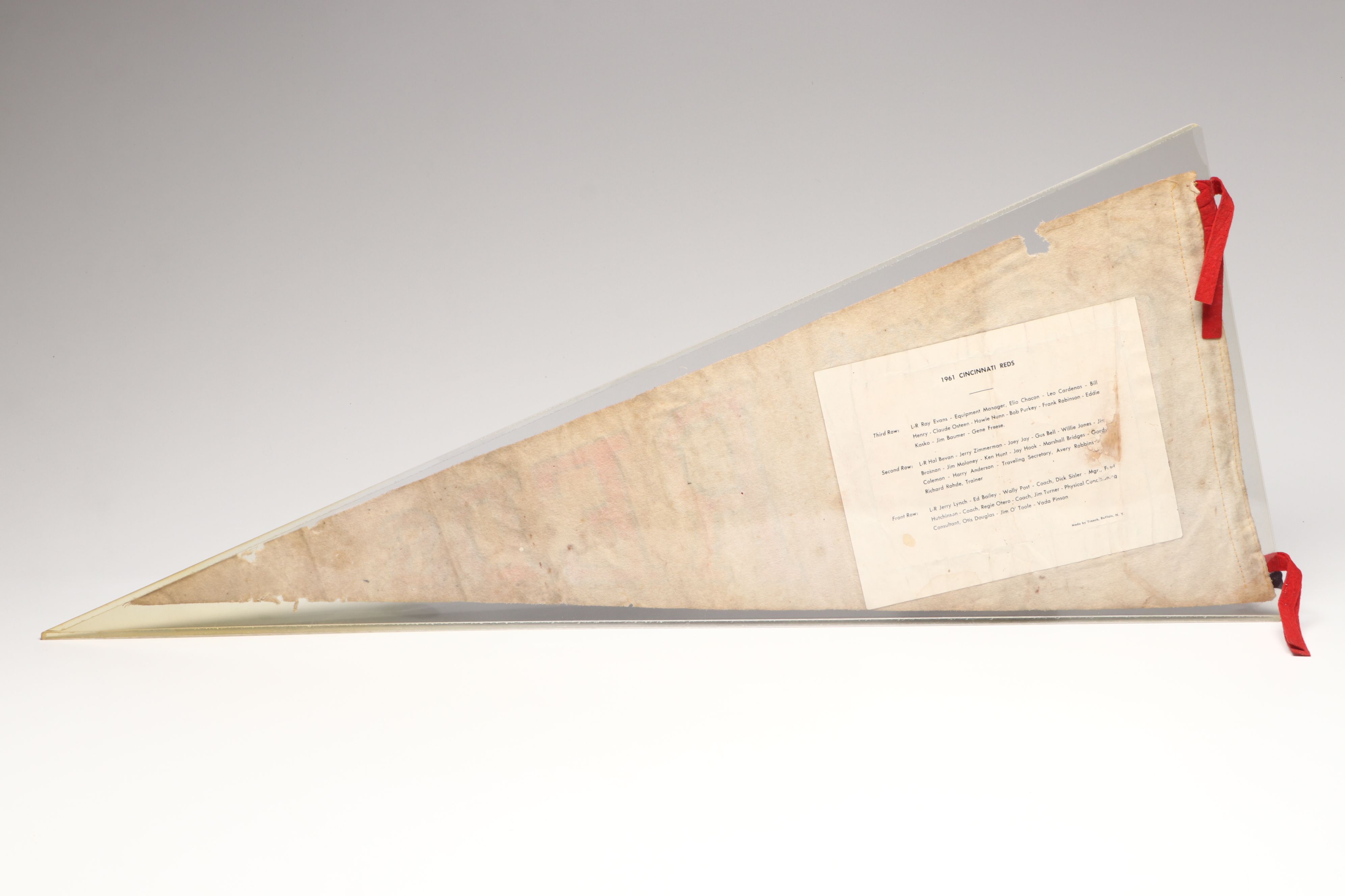 Cincinnati Reds Team Pennant, 1961