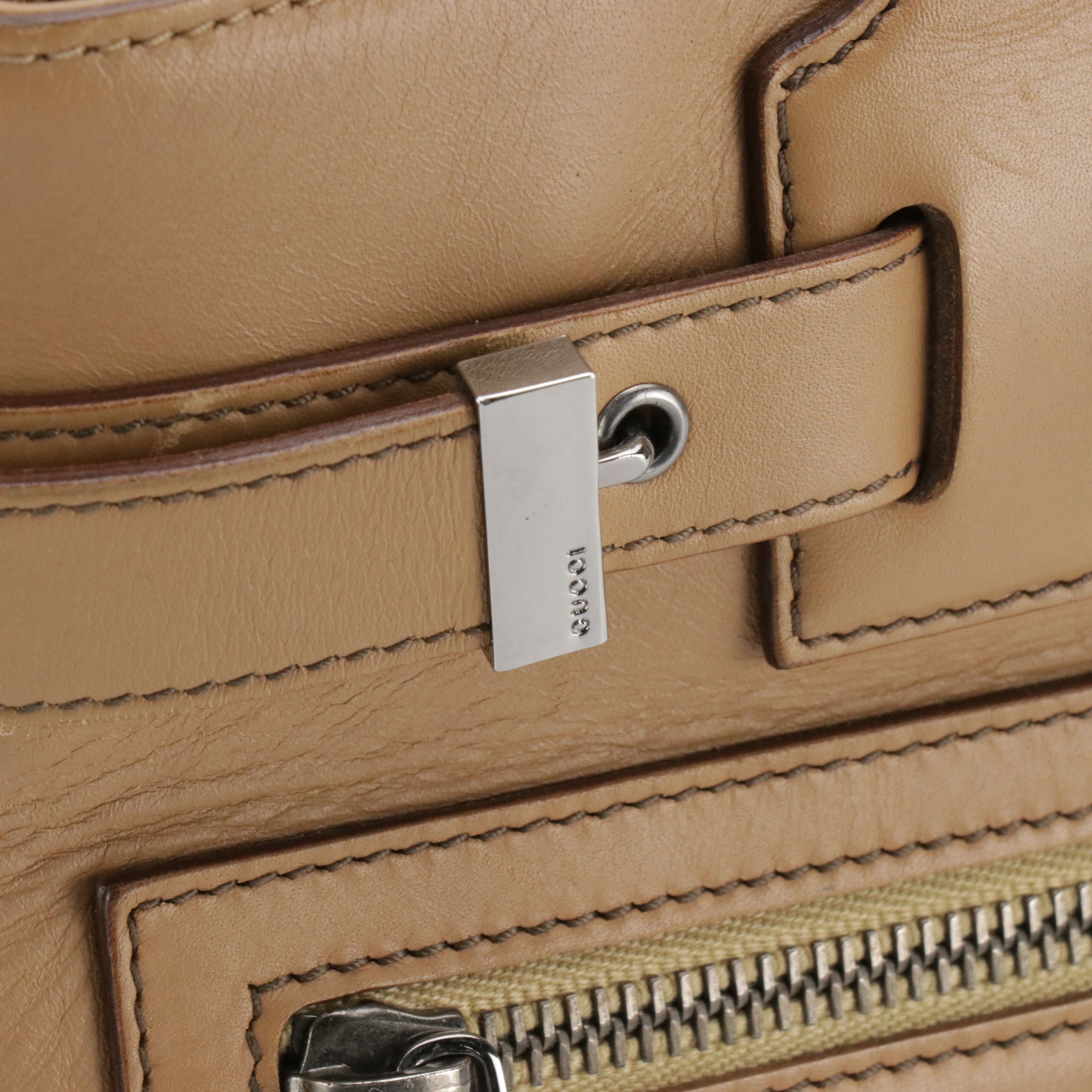 Gucci Leather Belted Strap Shoulder Bag