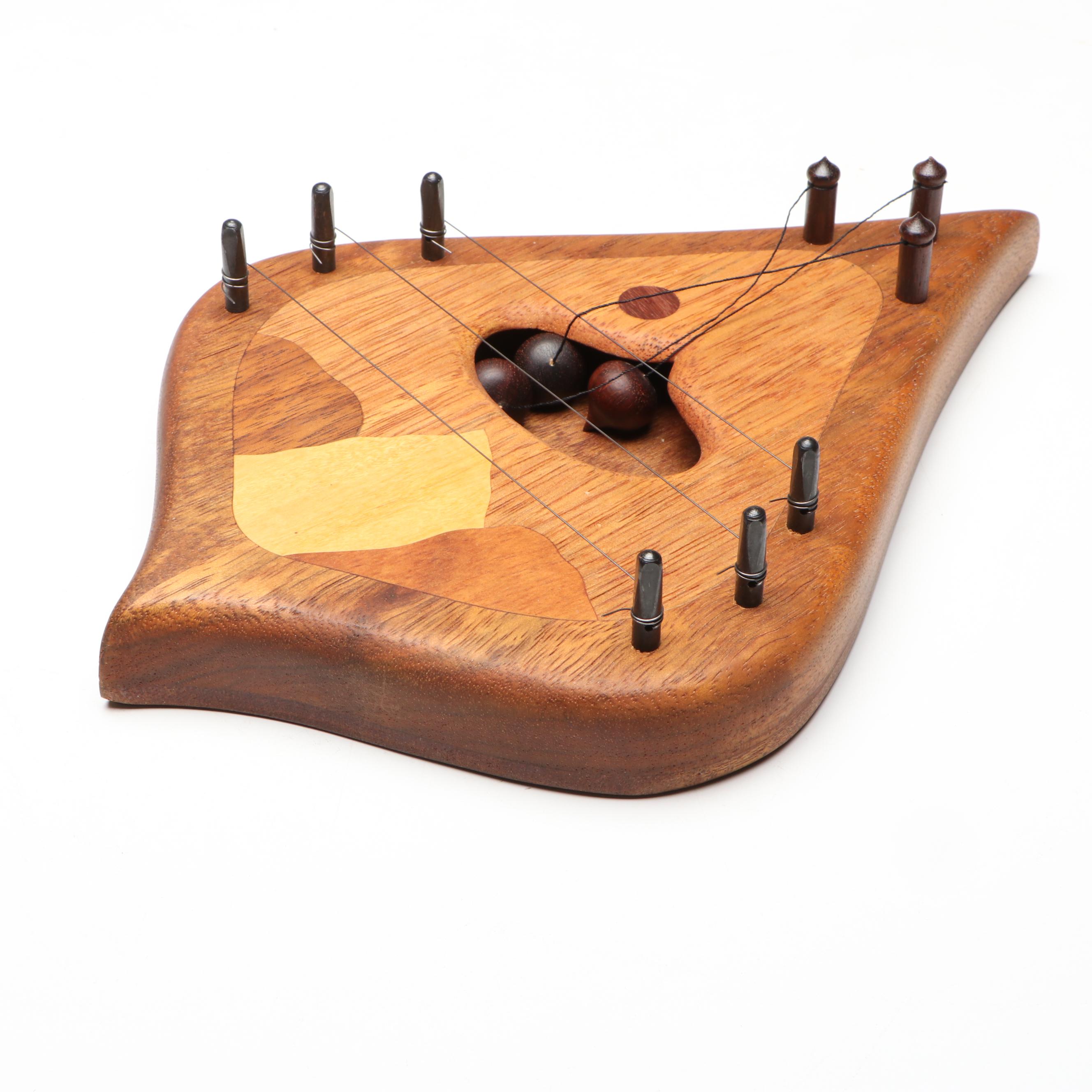 Inlaid Wood Door Harp